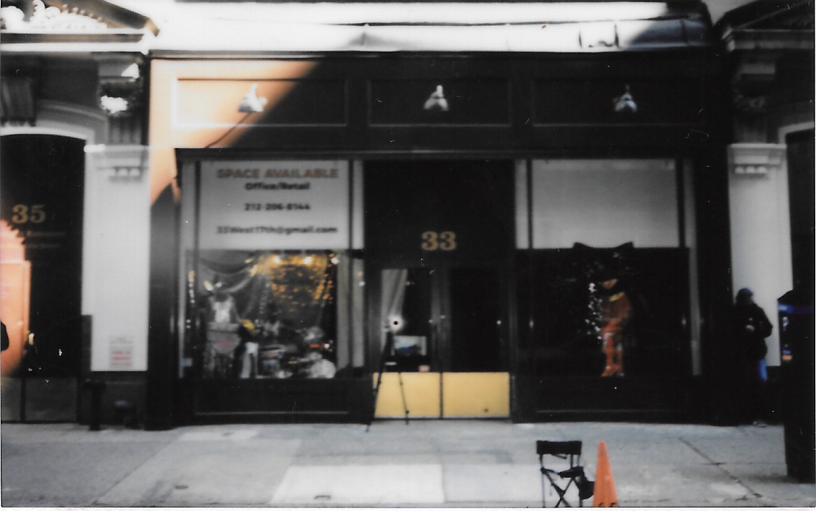 Haleigh Nickerson: Untitled Installation (2018), #33w17, New York, NY Photograph by Cali D. Kurlan © FujiFilm Polaroid scans pictured performance Haleigh Nickerson: Super Strength… Hold on: Be Strong (2018)