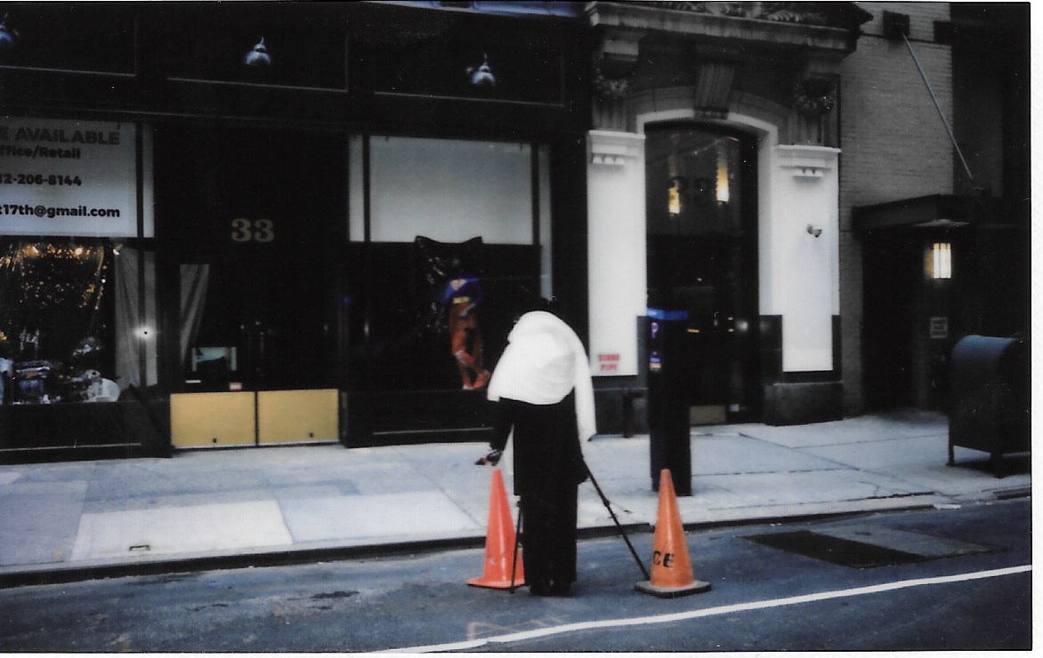 Haleigh Nickerson: Untitled Installation (2018), #33w17, New York, NY Photograph by Cali D. Kurlan © FujiFilm Polaroid scans pictured performance Haleigh Nickerson: Super Strength… Hold on: Be Strong (2018)