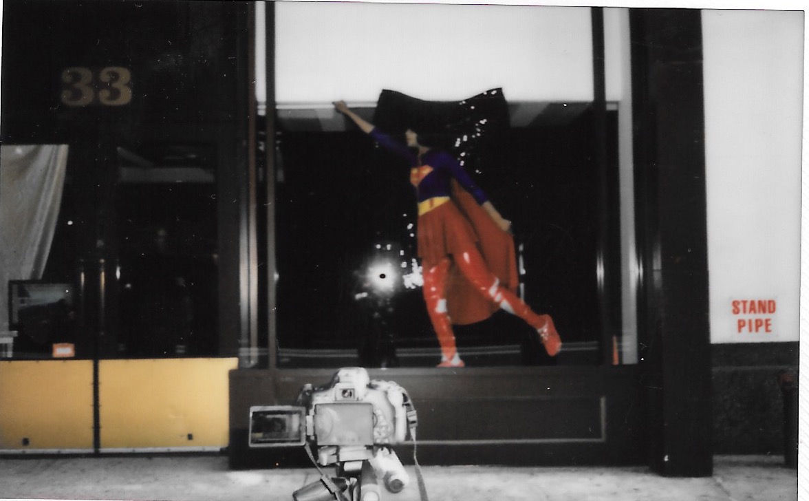 Haleigh Nickerson: Untitled Installation (2018), #33w17, New York, NY Photograph by Cali D. Kurlan © FujiFilm Polaroid scans pictured performance Haleigh Nickerson: Super Strength… Hold on: Be Strong (2018)