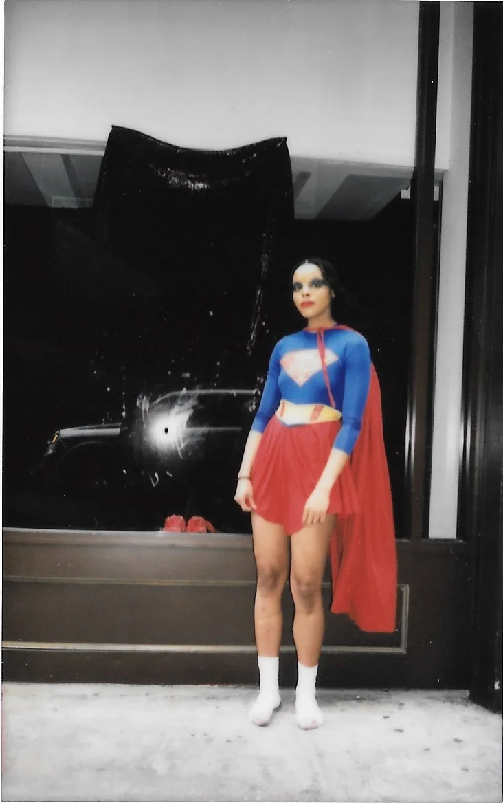 Haleigh Nickerson: Untitled Installation (2018), #33w17, New York, NY Photograph by Cali D. Kurlan © FujiFilm Polaroid scans pictured performance Haleigh Nickerson: Super Strength… Hold on: Be Strong (2018)