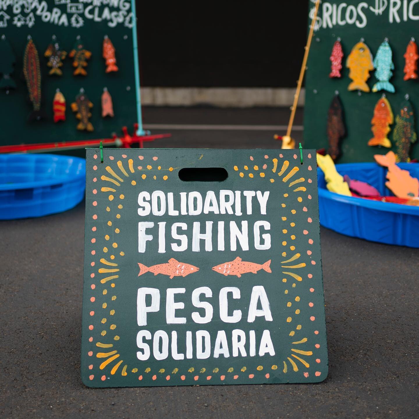 Last month with Firelands WA, we spun popular education metaphors into carnival games for organizing block parties. 

Through a group visioning process with member leaders and staff, we created Solidarity Fishing!Working Class Futbol! Remember the Fu