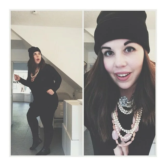 Jewellery Thief I wanted a costume that wasn't in your face and subtle. This one was perfect! Wear all black and throw every necklace you own on. Bam. You're a jewellery thief. You are welcome to steal this look! *badum-ting!* 