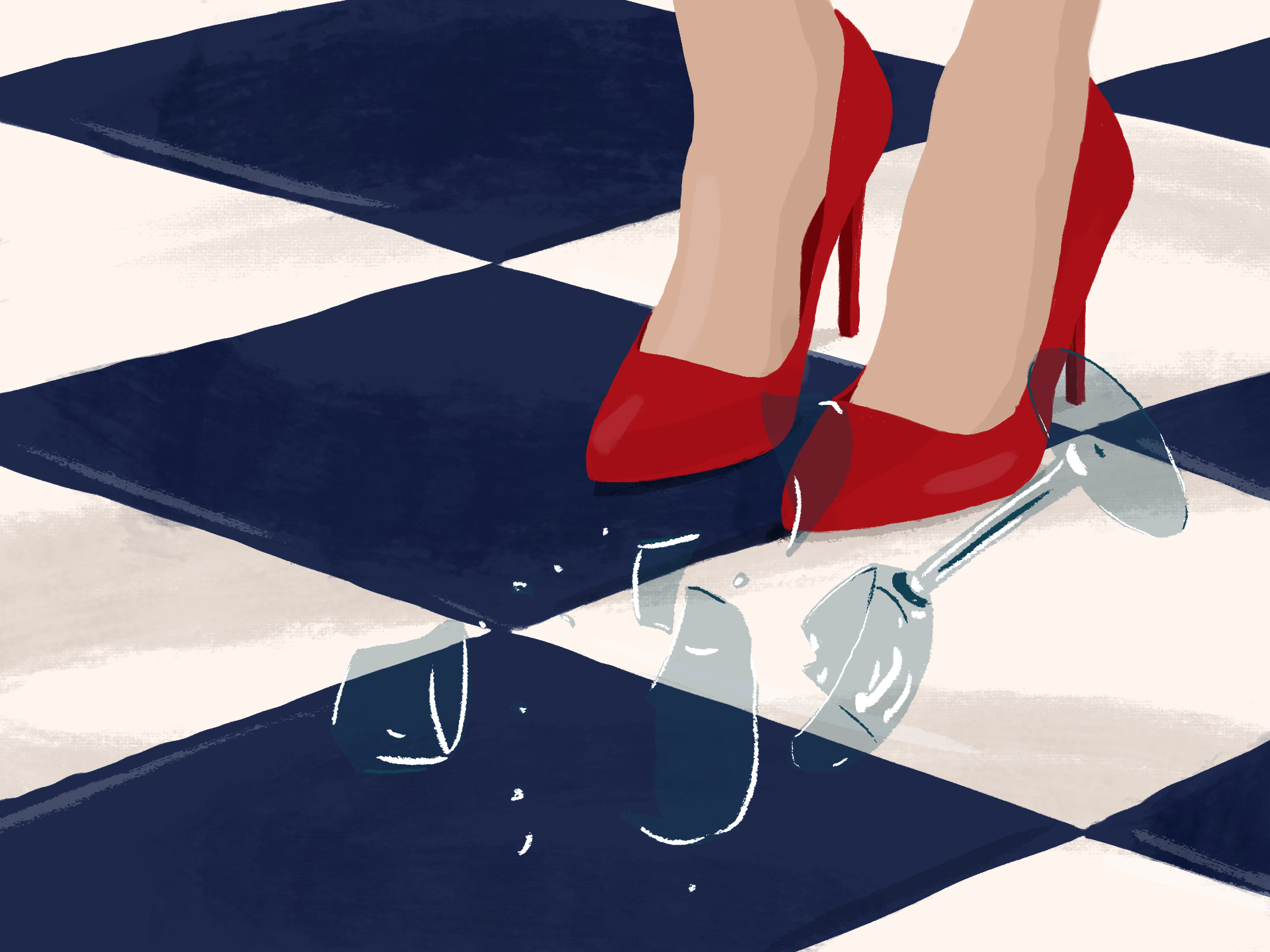 Illustration for “ All The Glamorous Things I Will Do When I Am A Rich Old Lady ”, also written by me for BuzzFeed, 2018.