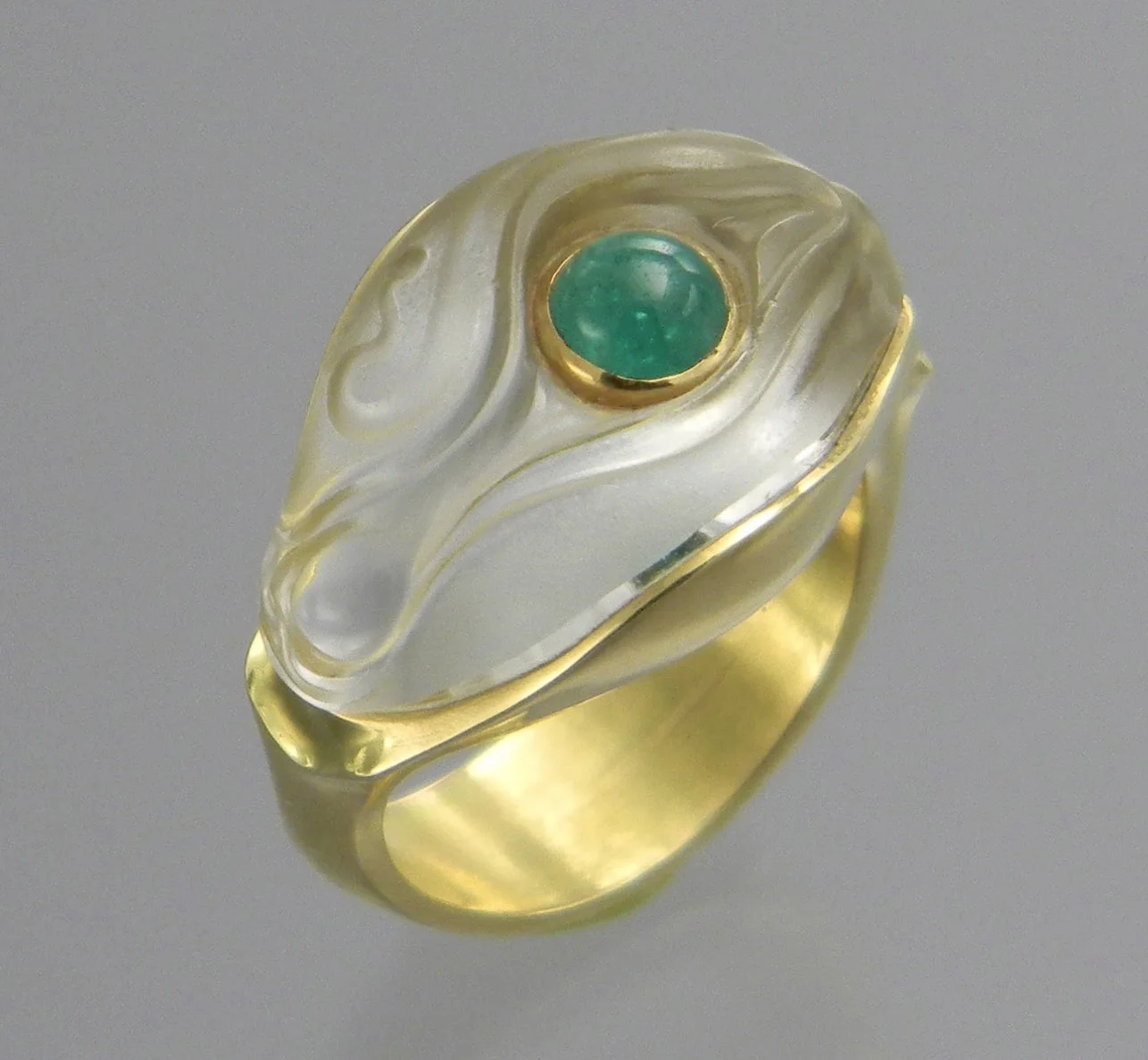 'Carved Quartz Ring'