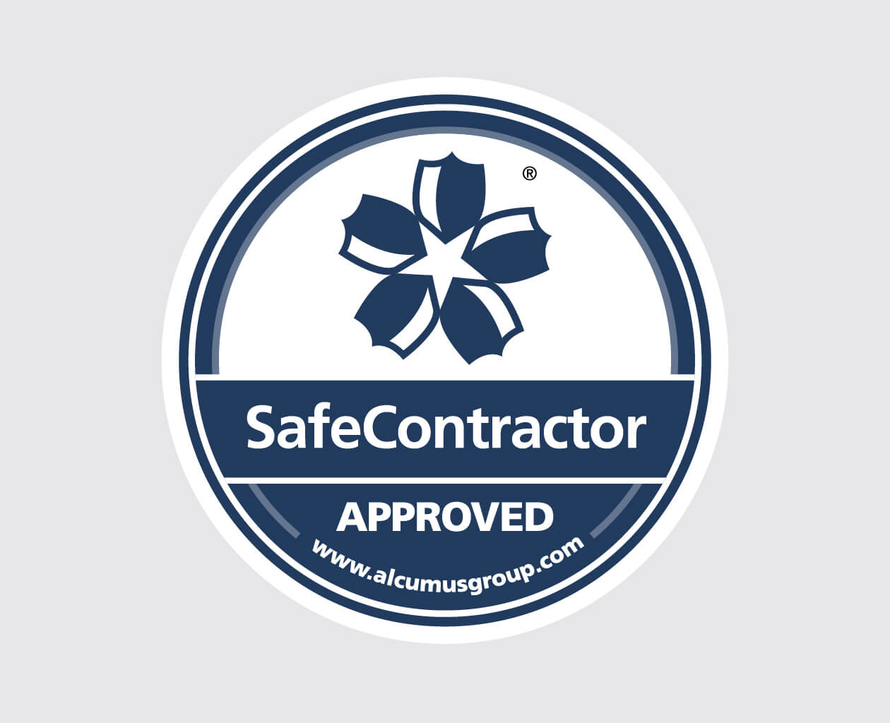 Alcumus SafeContractor Seal.