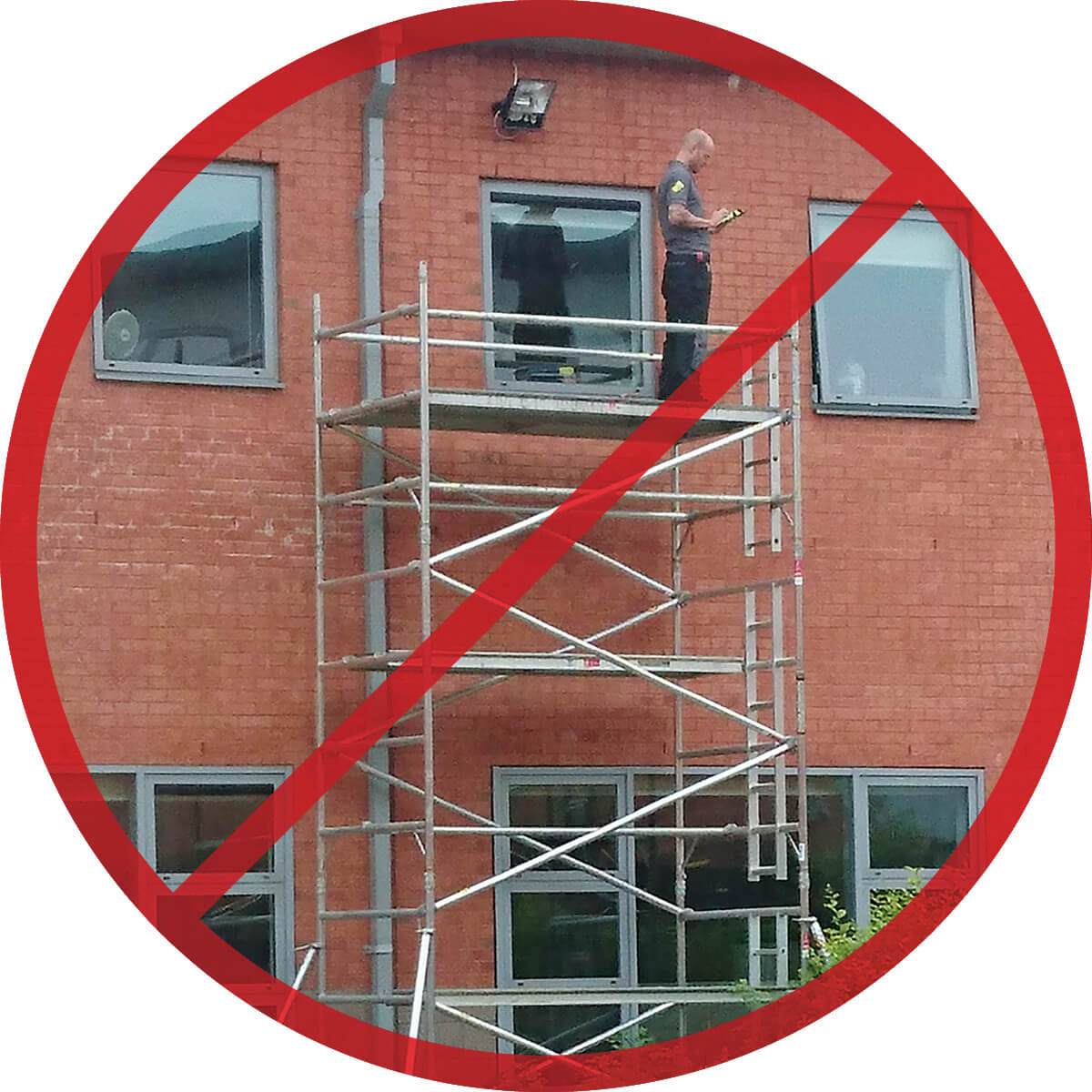 Working at Height – WHAT NOT TO DO