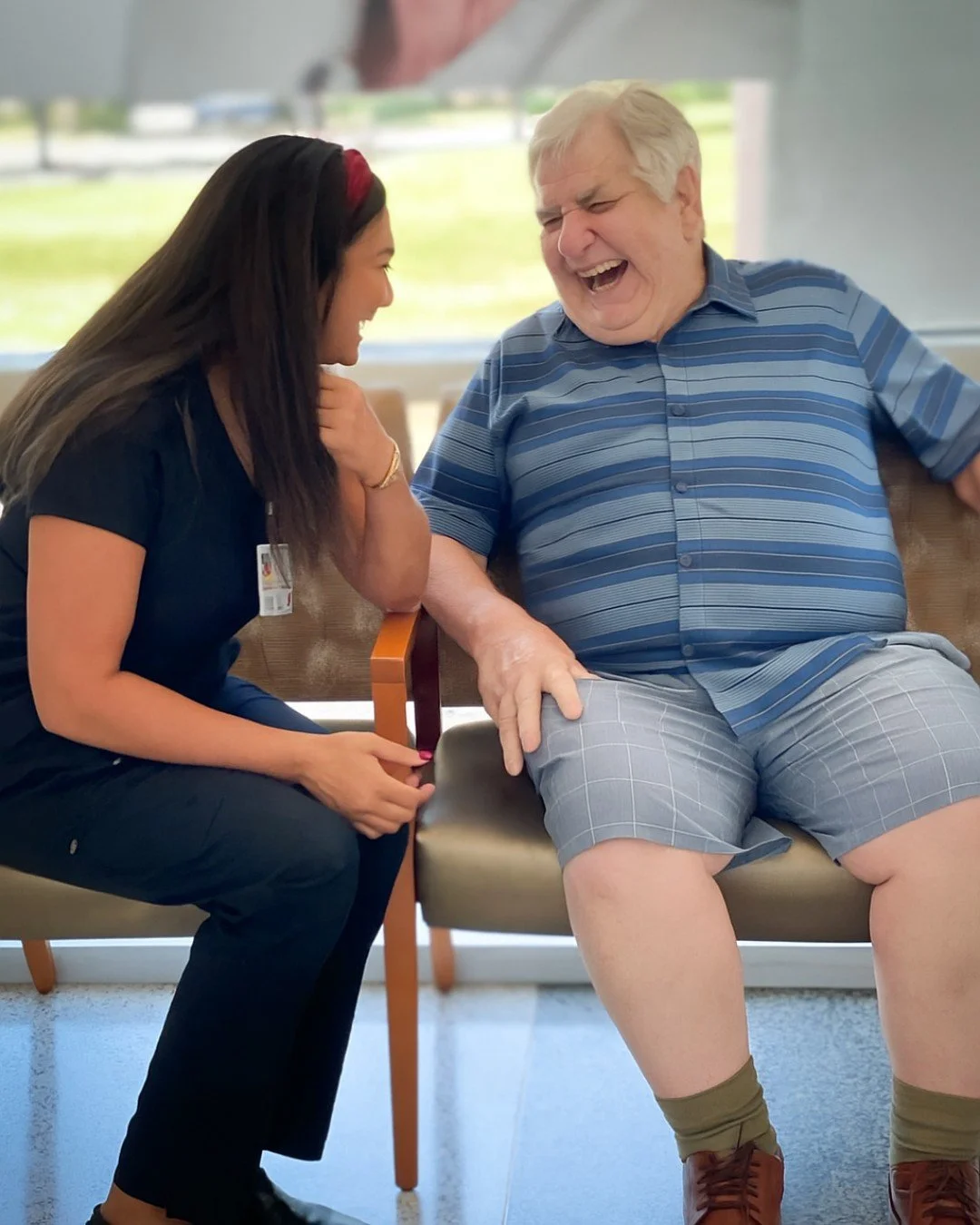 Our wonderful Research Nurse Supervisor, Rita, knows that a little laughter goes a long way. 💛 Here&rsquo;s to sharing smiles and making every moment with patients brighter!