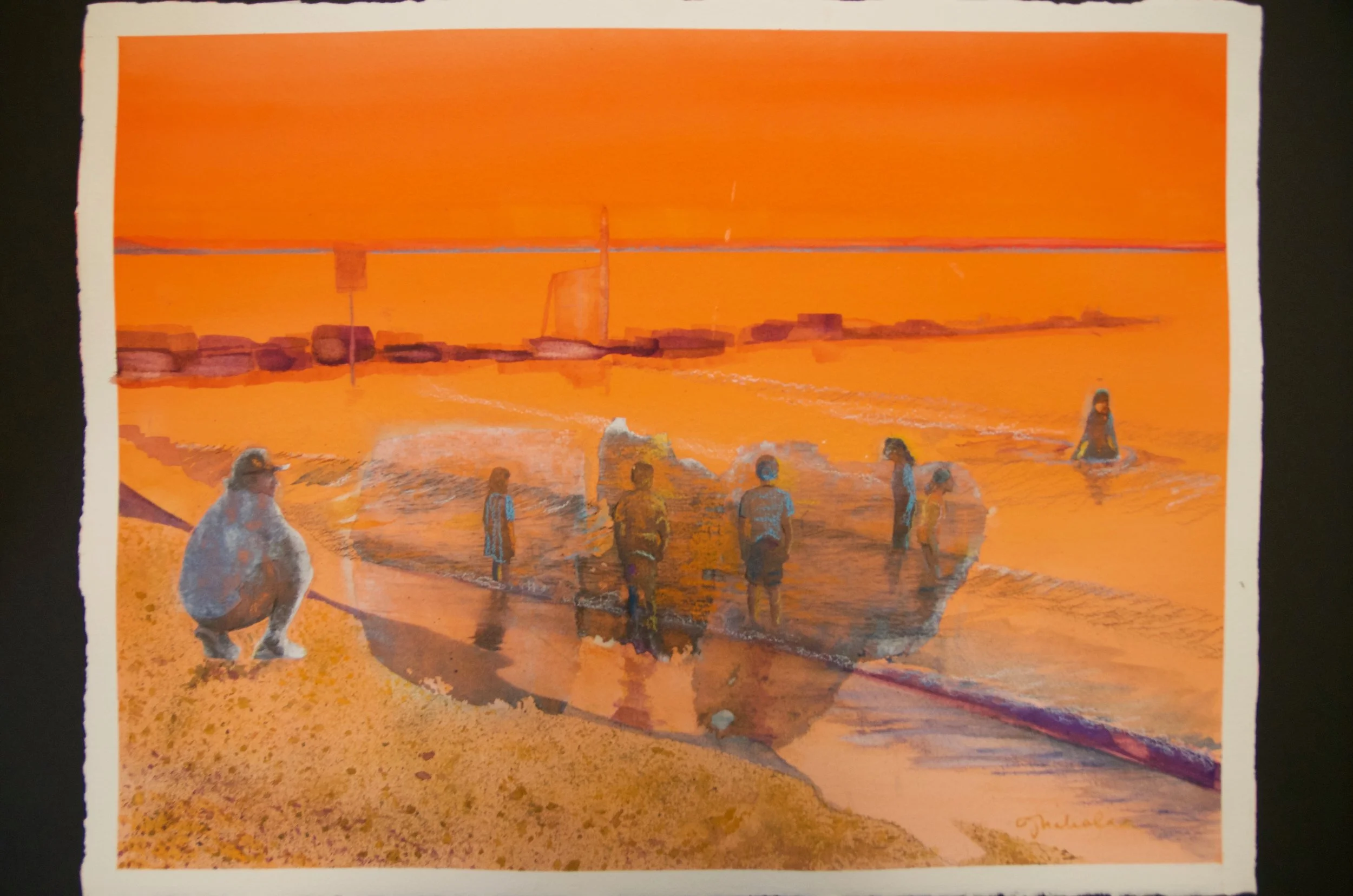 JEANNE NIKOLAI OLIVIERI Mixed media (collage, watercolor, charcoal pencil, wax pastels 18.5”x24” (unframed) Value: $500 | Minimum bid: $150