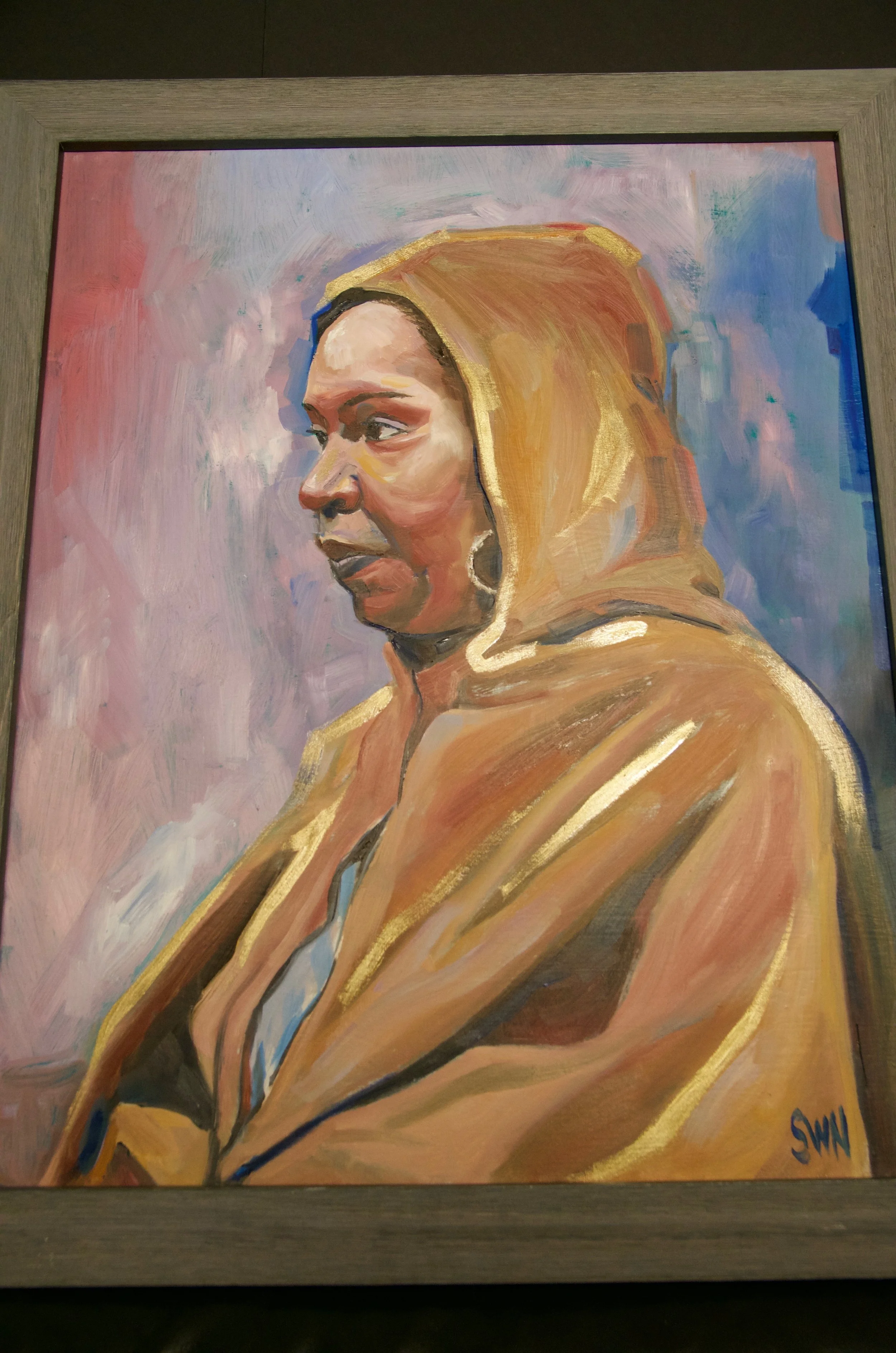 STACEY WILLIAMS-NG Oil on canvas | 18.5”x22.5” (framed) Value: $400 | Minimum bid: $175