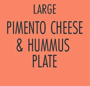 PIMENTO CHEESE & HUMMUS PLATE 15-20 SERVINGS