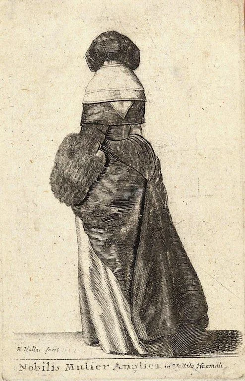 1600s, WenceslasHollar, Nobilis Mulier Anglica in Vestitu Hiernali.jpg
