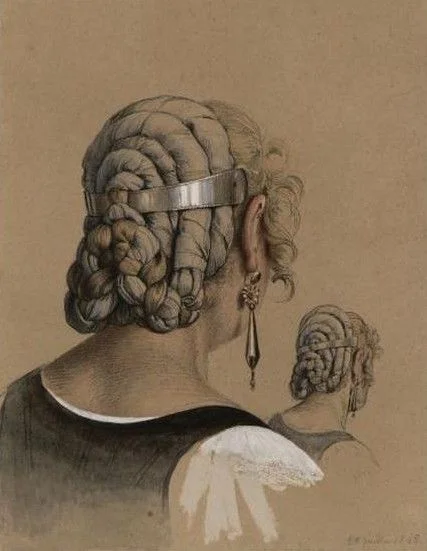 1826, Guillaume Bodinier, Etude de coiffure.jpg