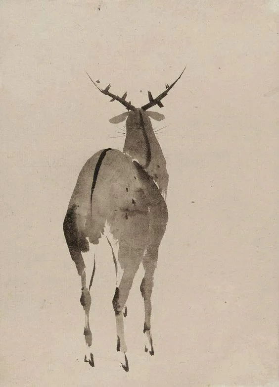1840-1850, Katsushika Hokusai, Deer, Edo period.jpg