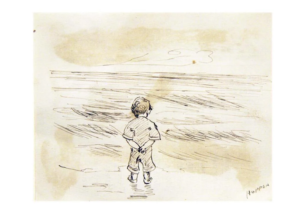 1891, Edward Hopper, Little boy looking at the sea.jpg