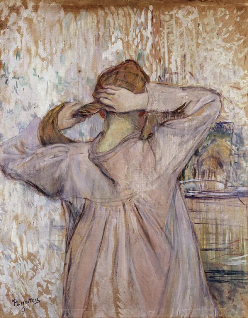 1891, Henri_de_Toulouse-Lautrec_-_Combing,_1891.jpg