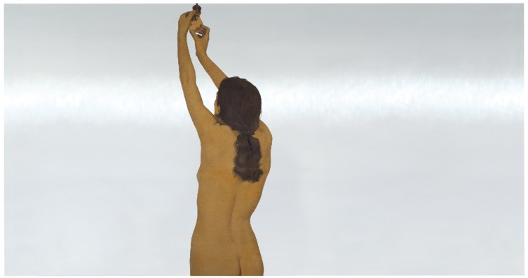 1968, Pistoletto, Donna nuda che avvita una lampadina.png