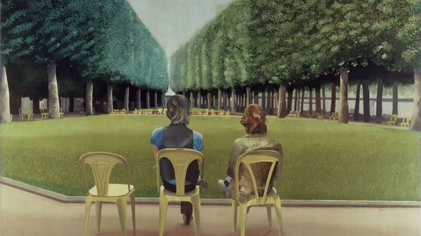 1970, David Hockney, Le parc des Sources.jpg