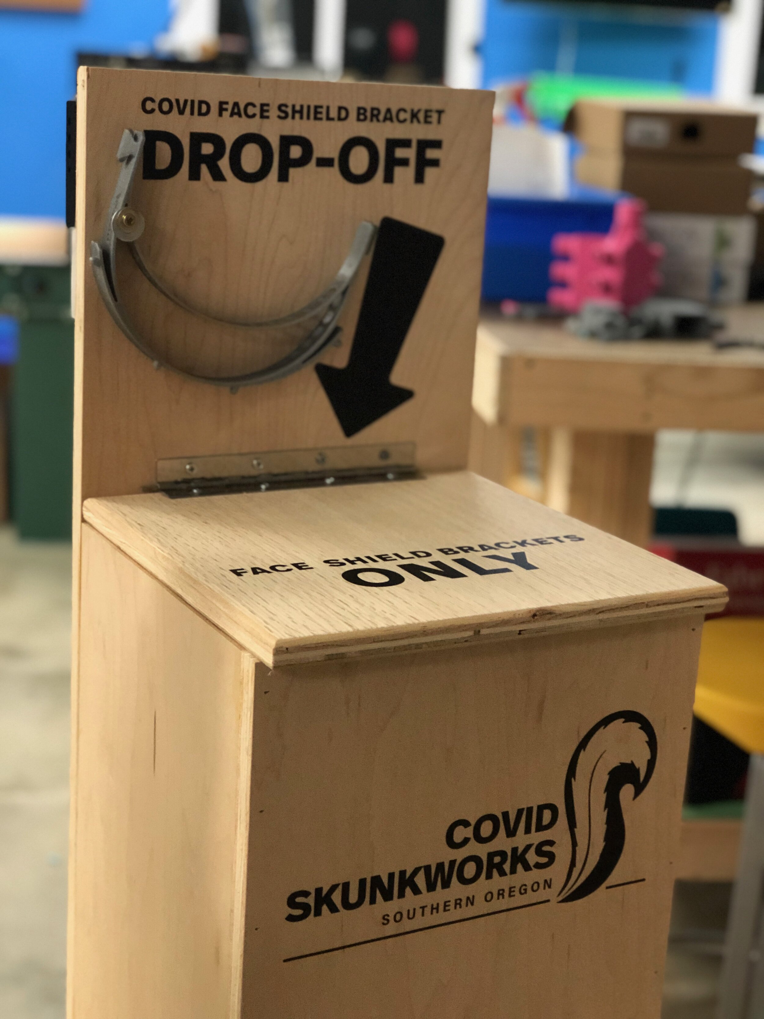 COVID PPE Drop box