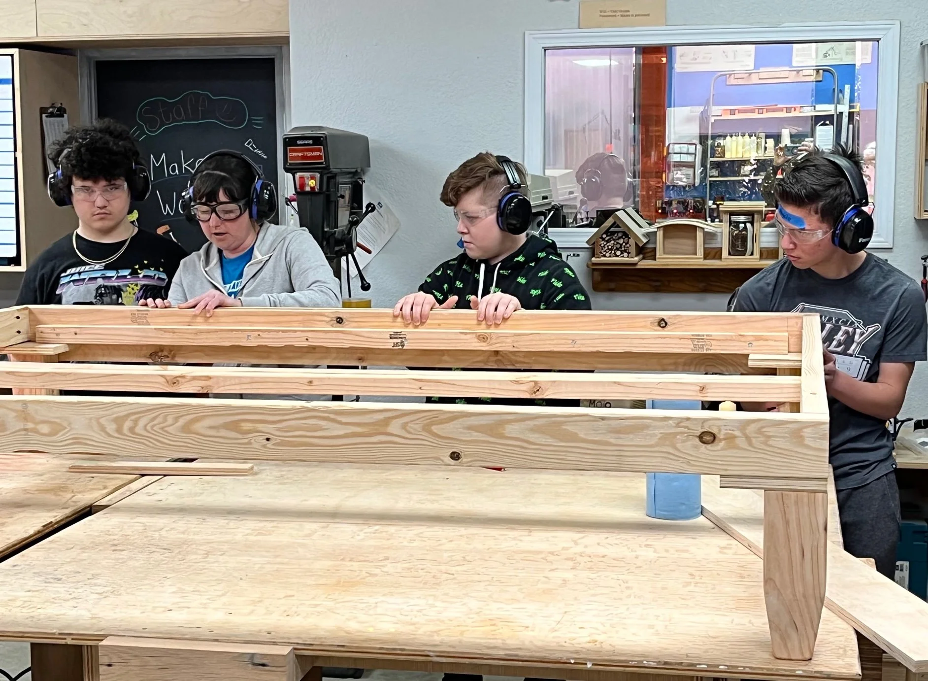 Phoenix Rising Academy Builds Beds for Others 