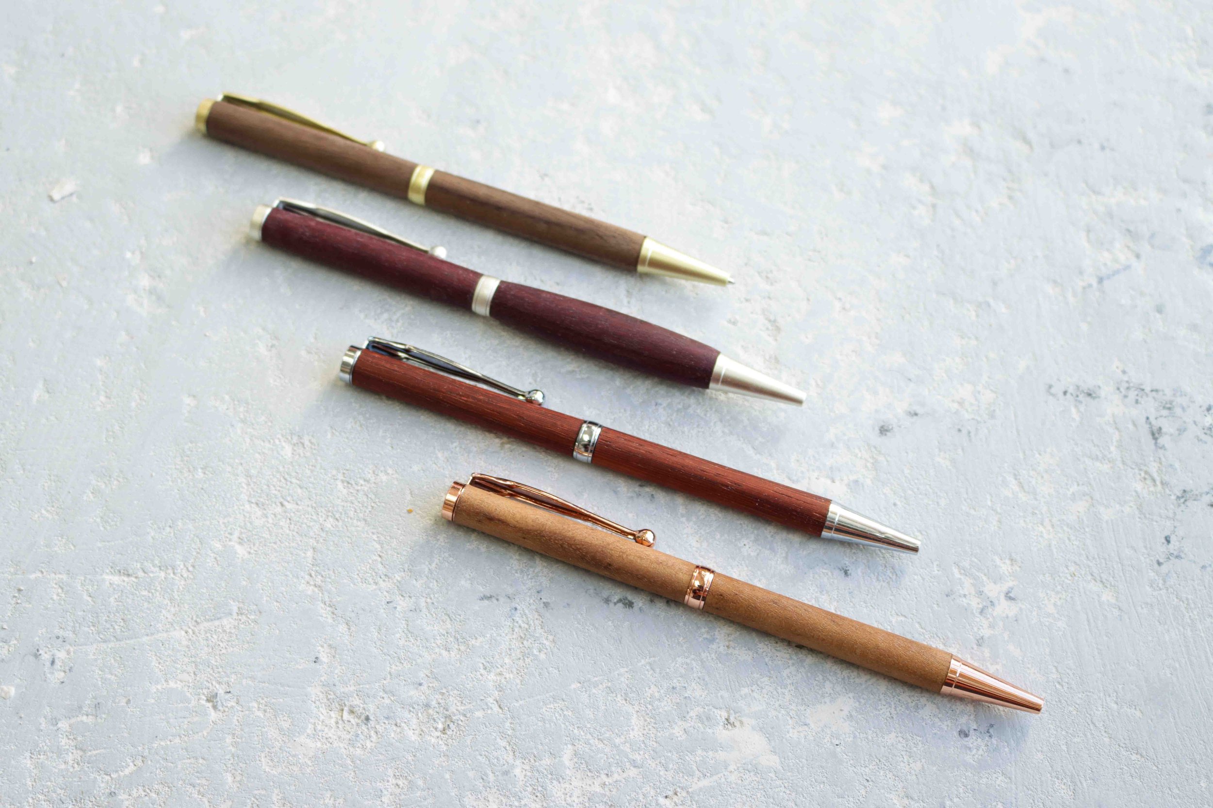 Wooden pencils turned on the lathe (Copy) (Copy)