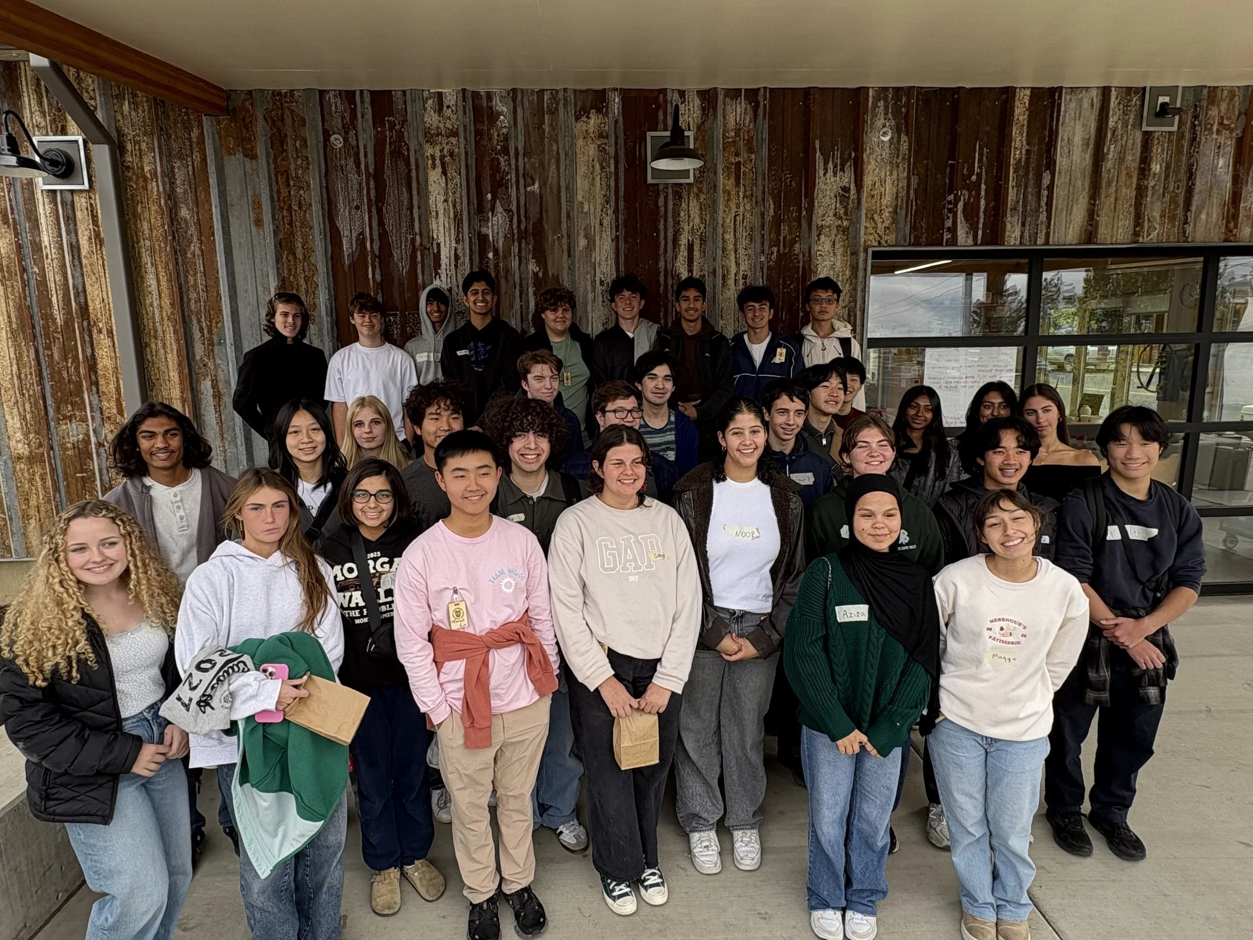 Group of students visiting Talent Maker City during a field trip to the Shakespeare Festival