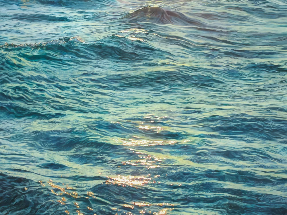 "Il mare dell'anima " (The Sea of the Soul) Oil on canvas, 36" x 48" SOLD