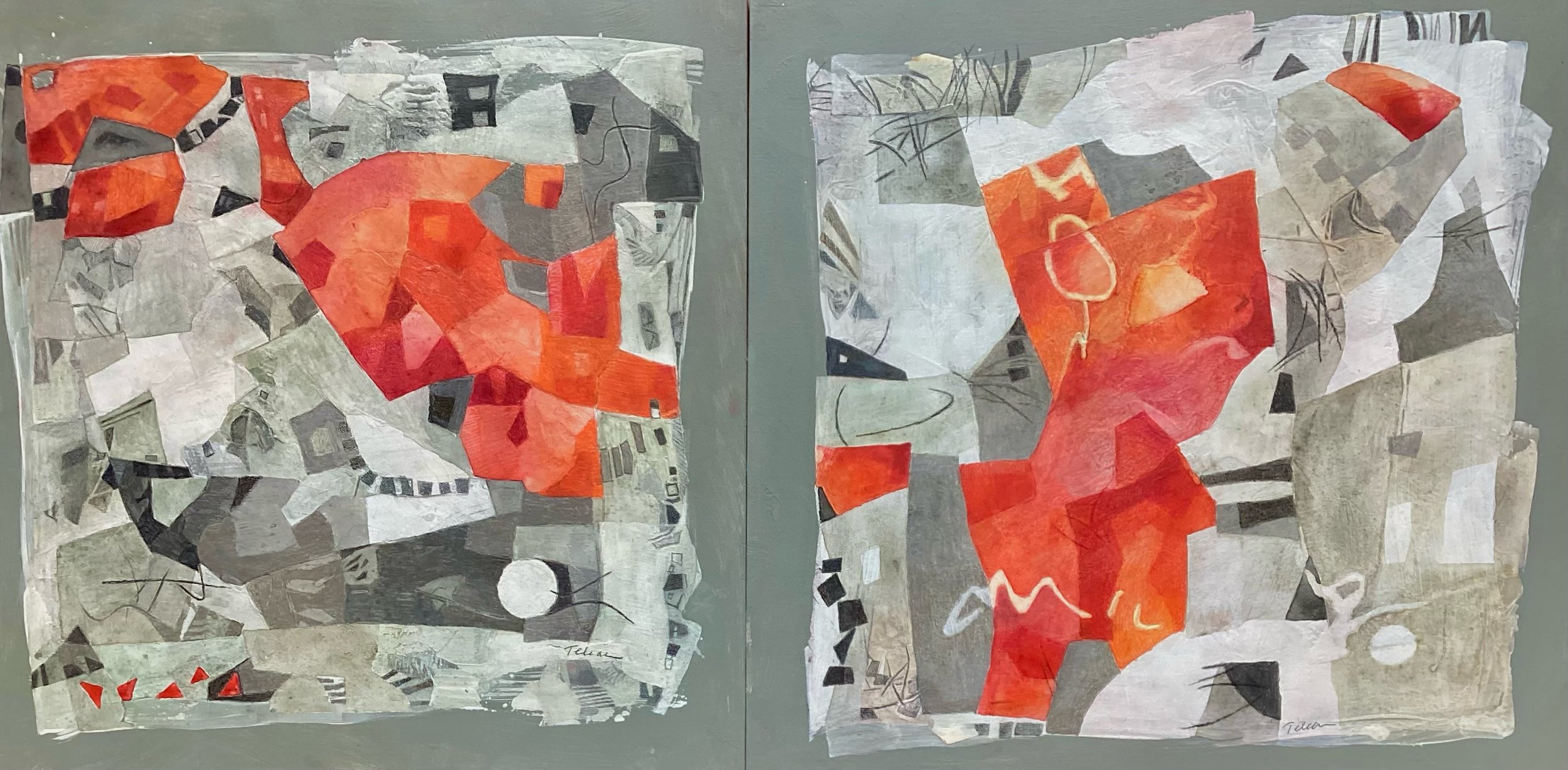 Red Path (diptych)