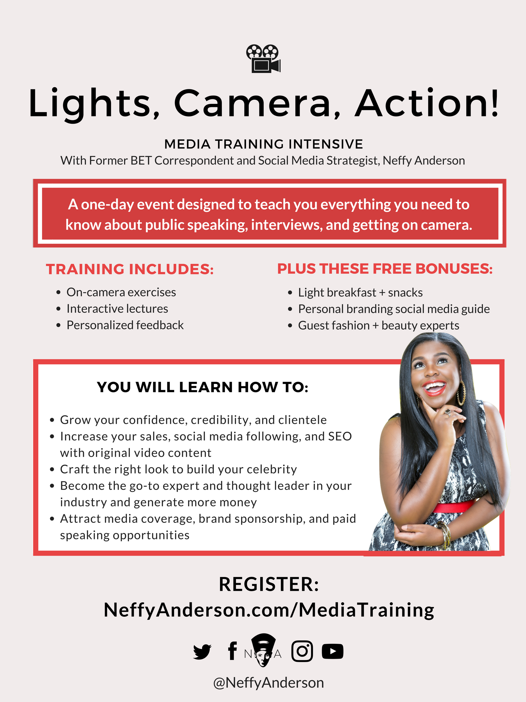 Light's, Camera, Action! Media Training Intensive