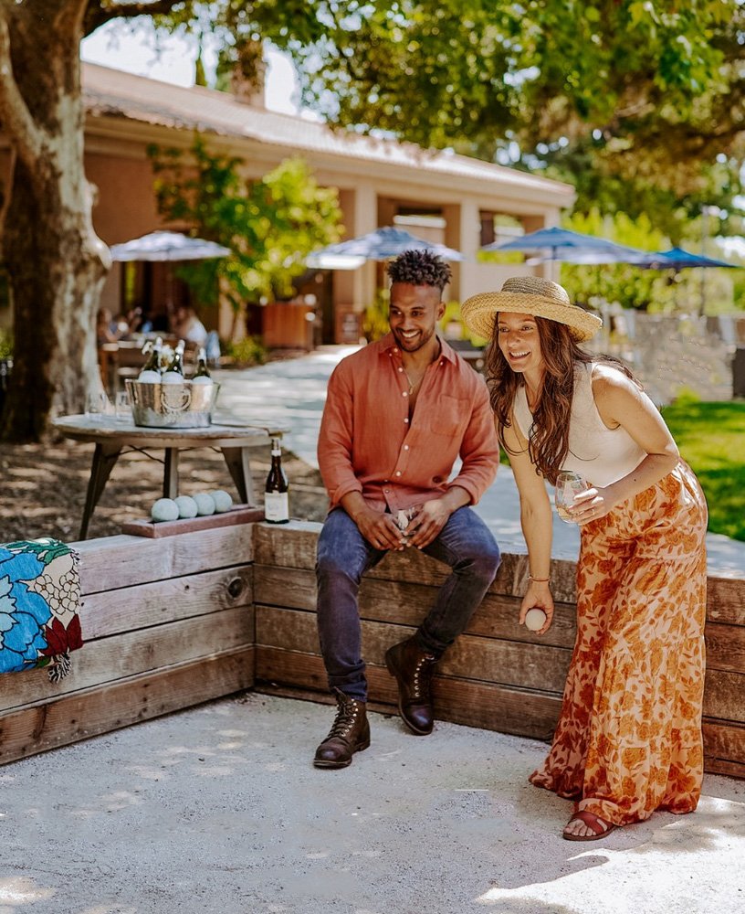 Bocce ball at Seghesio Vineyards