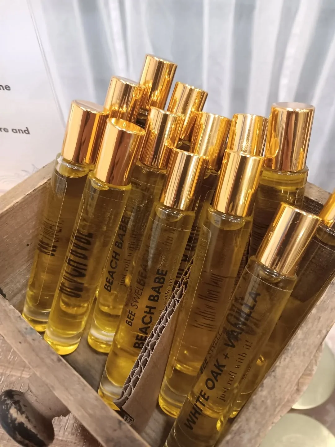 Beach Babe roll on perfume is restocked and I still have some White Oak and Vanilla as well. If you want to  smell like a summer beach goddess all year I recommend grabbing some Beach Babe perfume.  Available on the website. 
*****candle inventory is