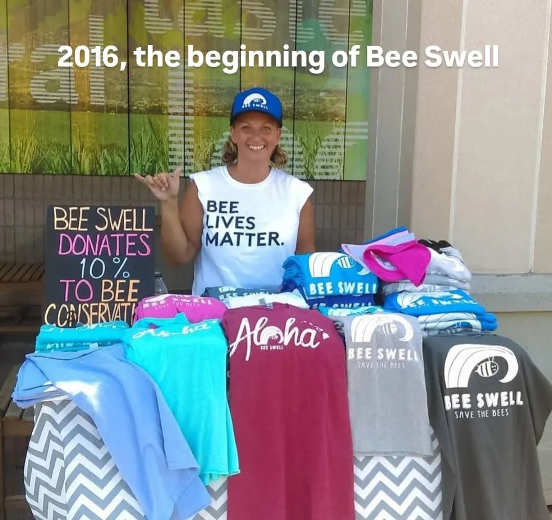 2016, when the Bee Swell Journey began! 
.
February 8, 2016 this little honeybees hovered in front of my face for like 15 seconds. They say bees can recognize faces and I think that's exactly what she was doing...memorizing my face. After seeing her 