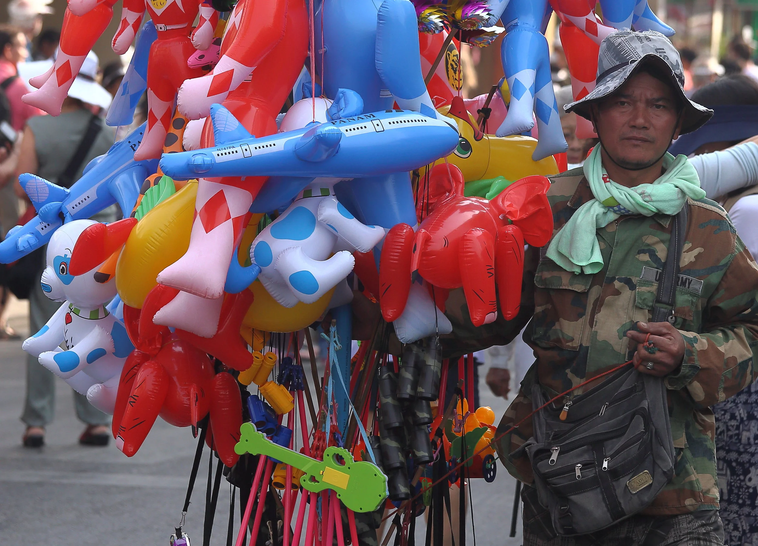 Balloons for sale at the Chiang Mai Flower Festival