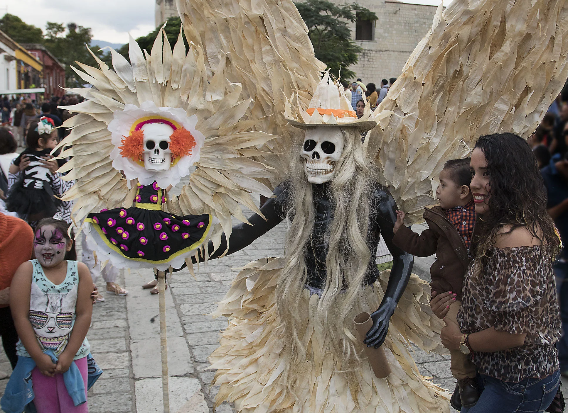 Posing with mummer dressed as death 2.jpg