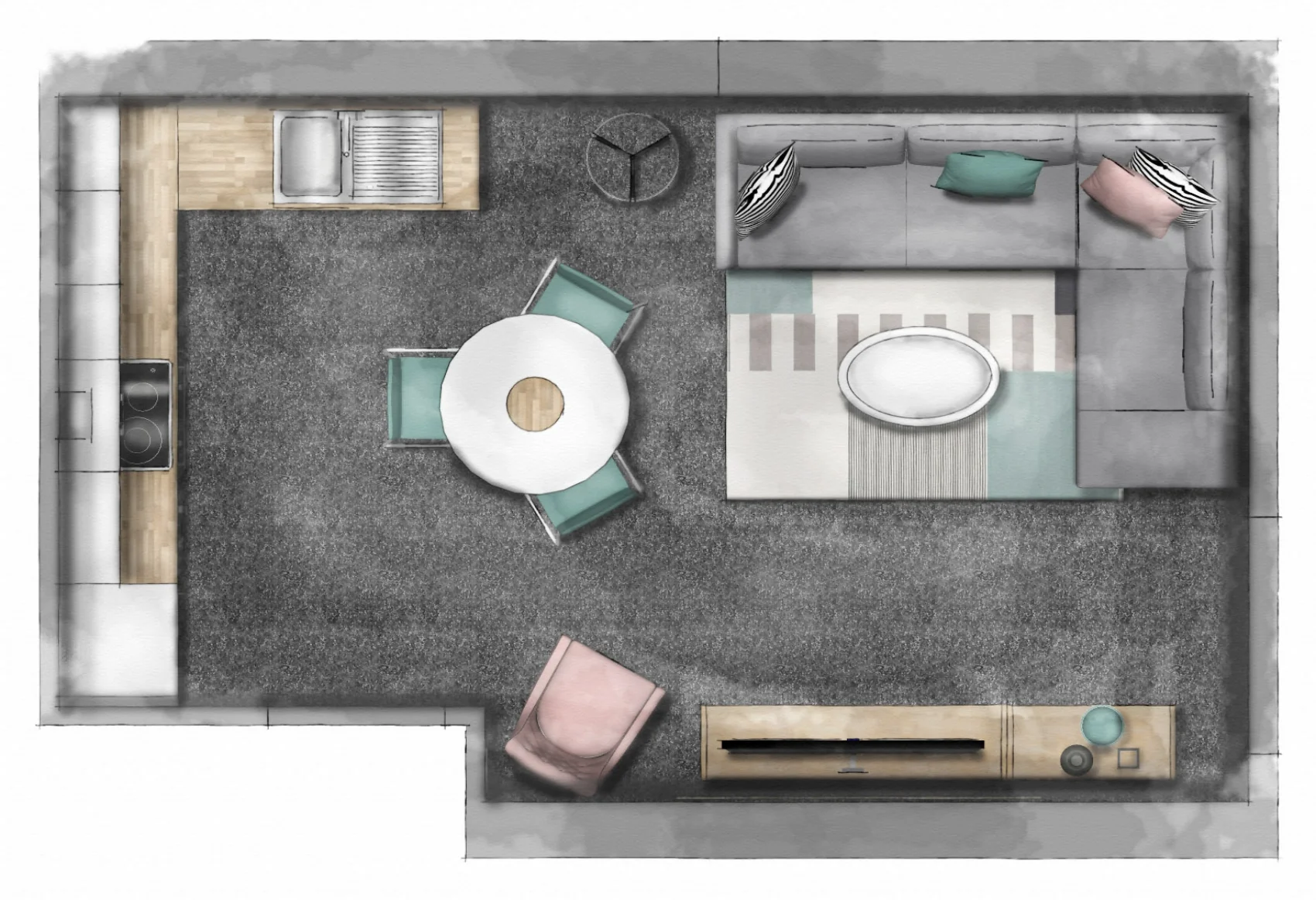 Floorplan created using Sketchup Hub
