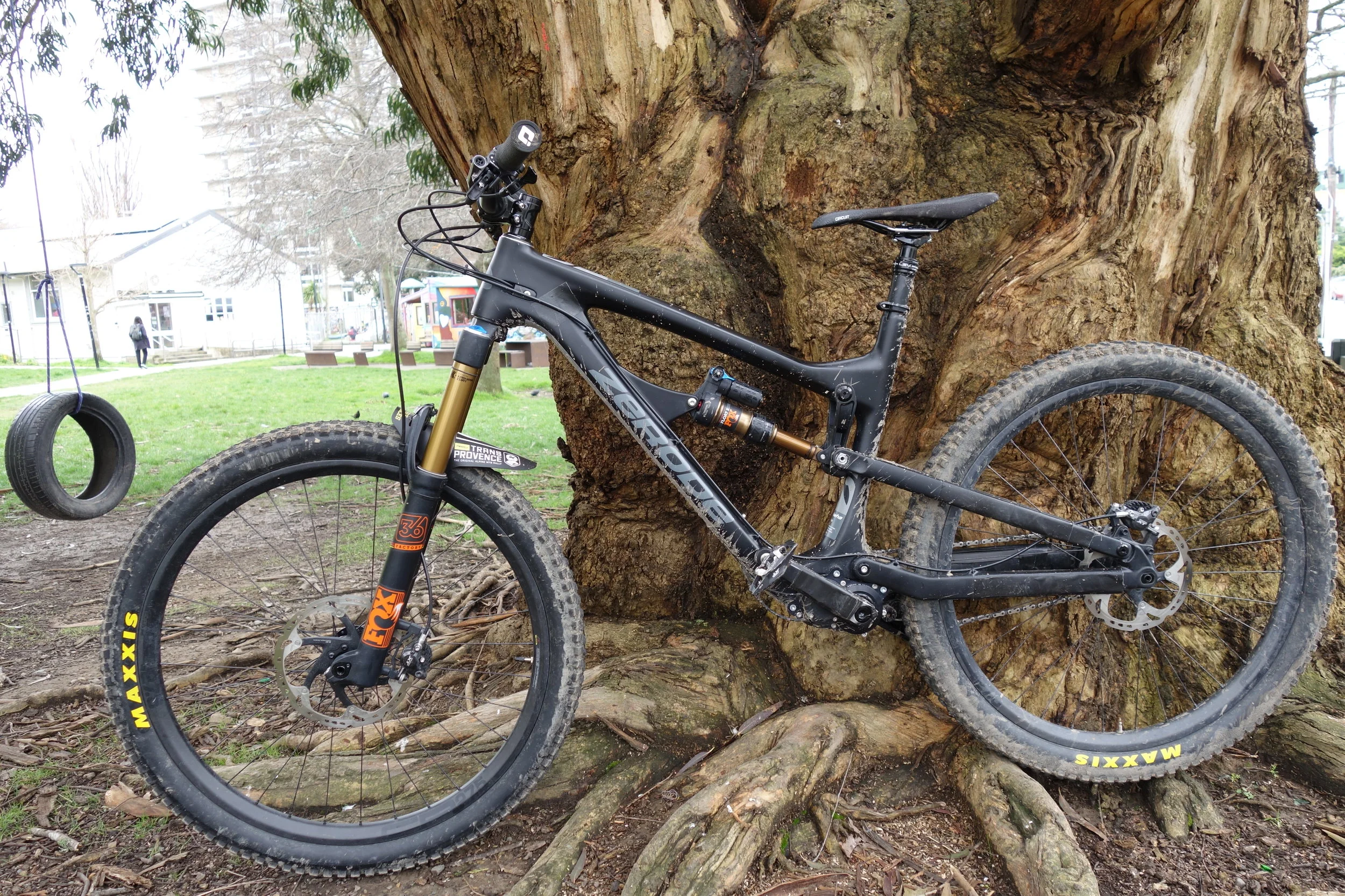 With it's beefy rear stays it reminds me of a Nomad up front with a Patrol rear end.
