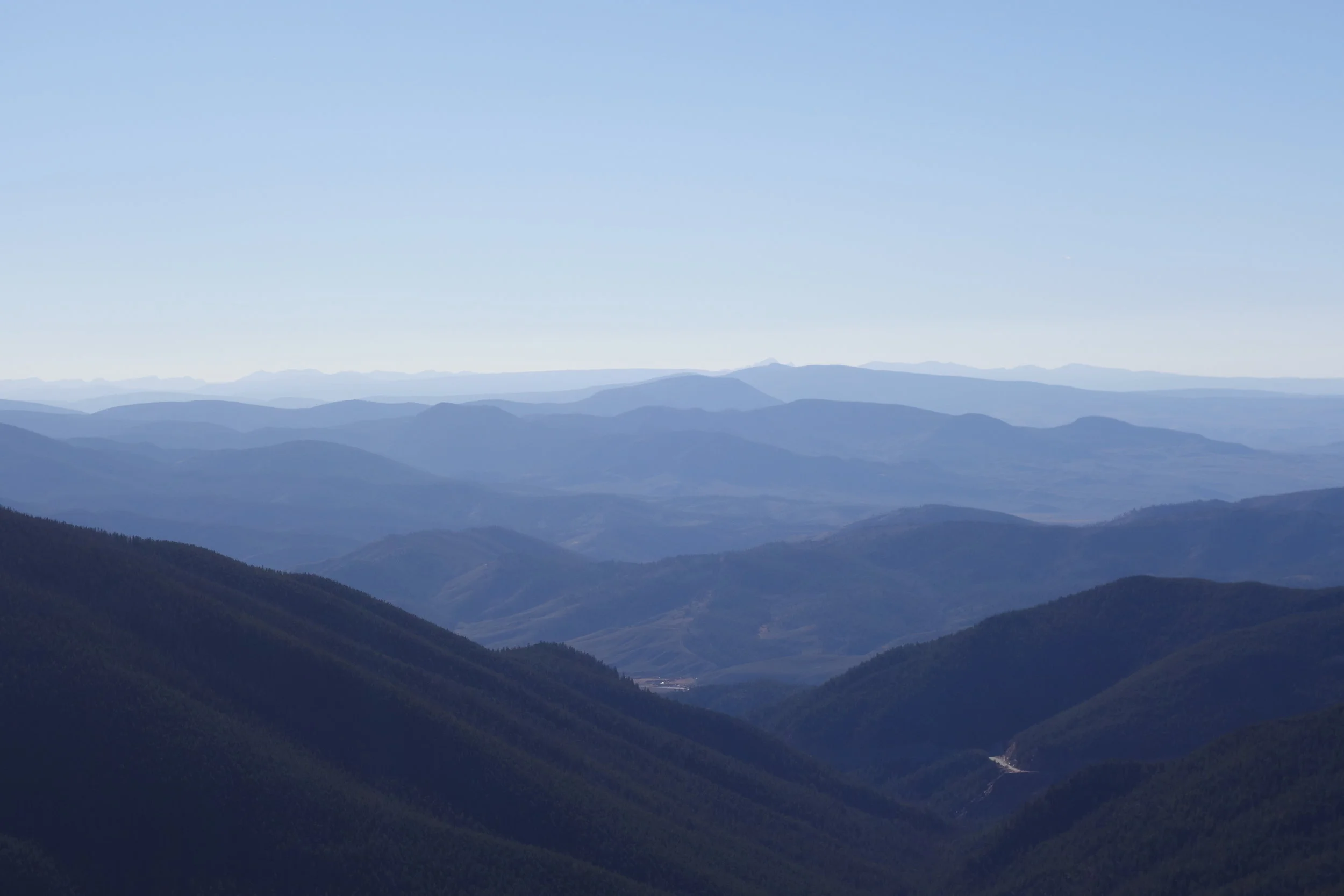 This time round the light is better. I love blue mountain depth shots.
