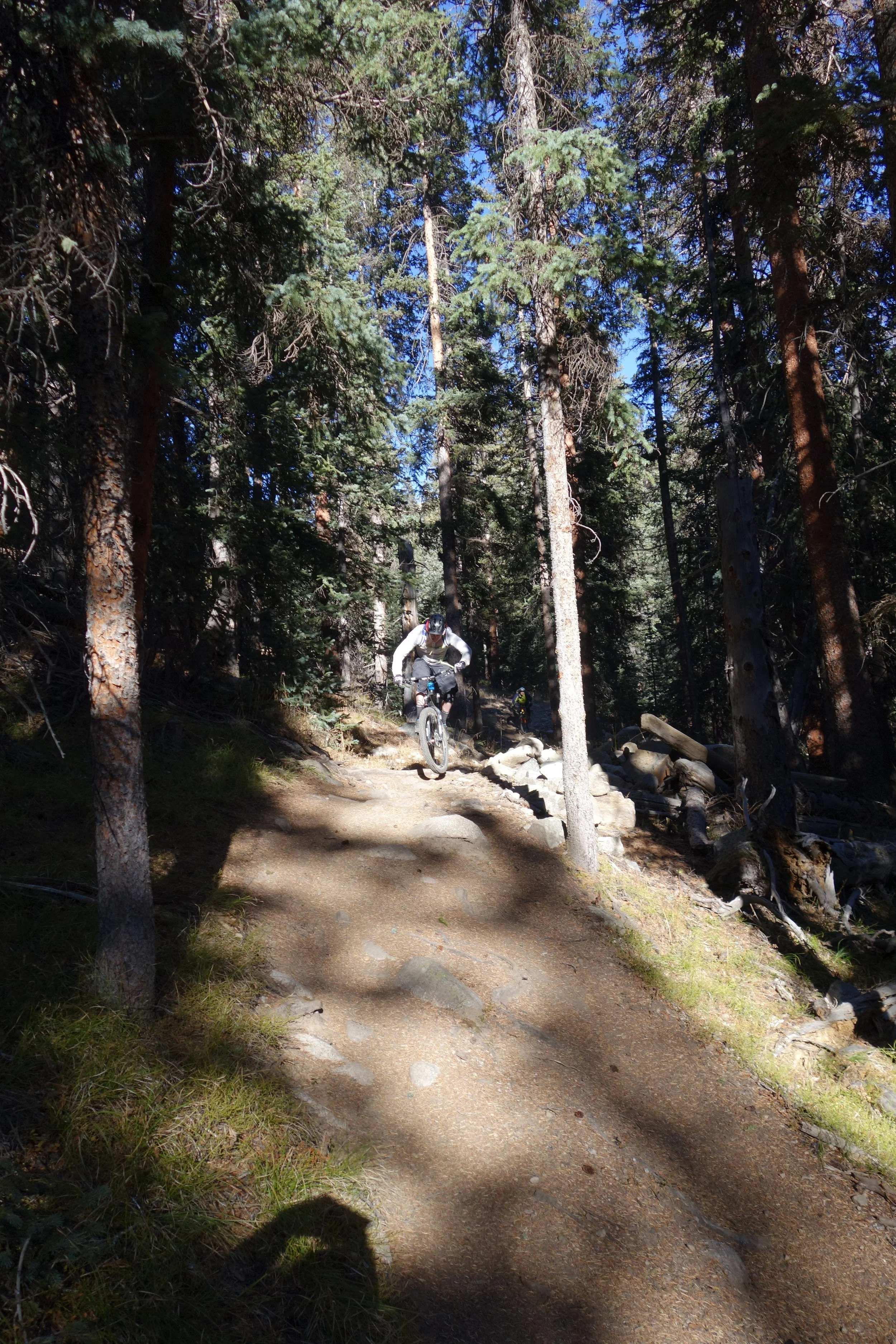 Alpine meadow changes to forested valley. Jeff Carter loves getting some.