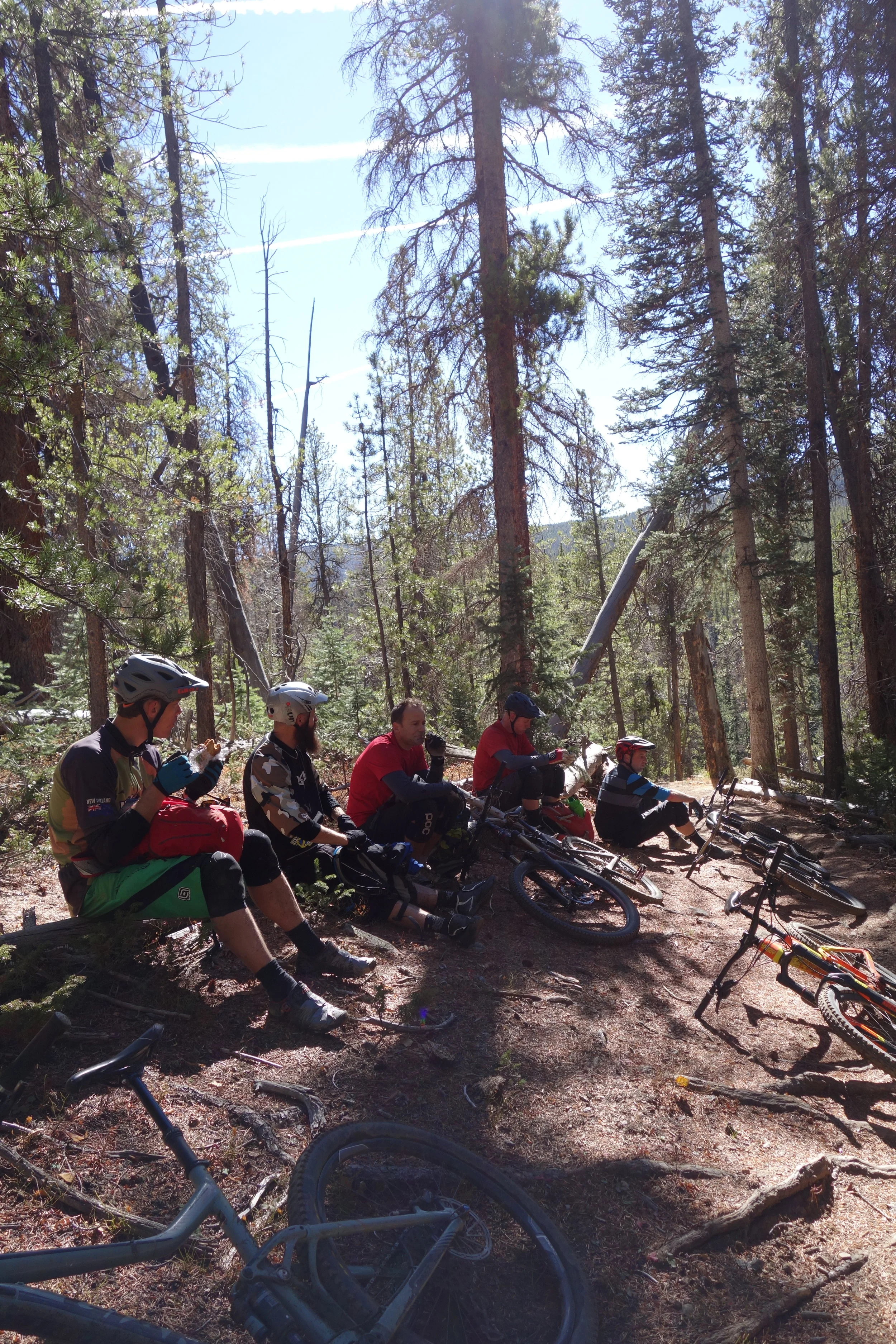 Oh the camaraderie. Lunch stop #2