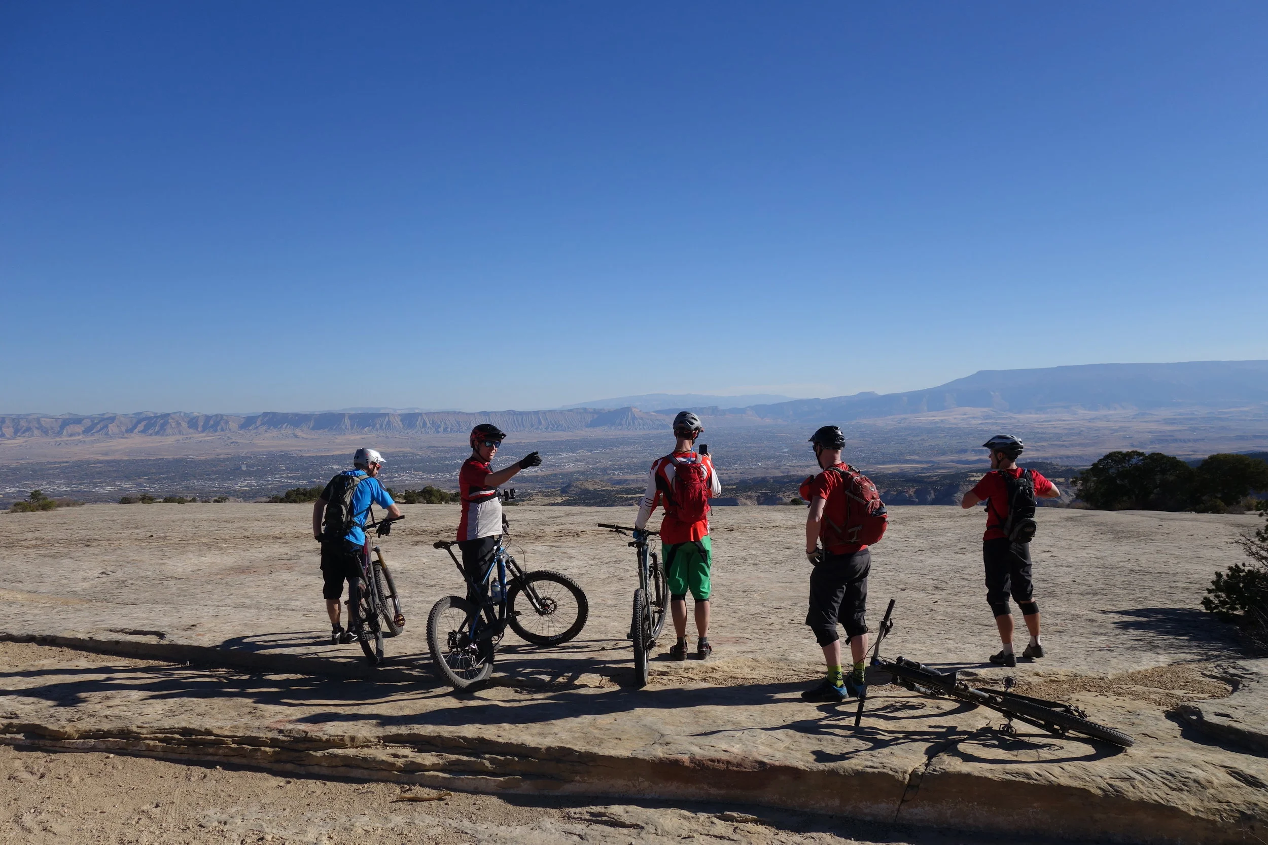 We just sat here for a while and tried to take it all in. Jeff is pretty sure we came from over that way somewhere. The trail wasn't really marked to we had a little exploring to do on the massive slabs.