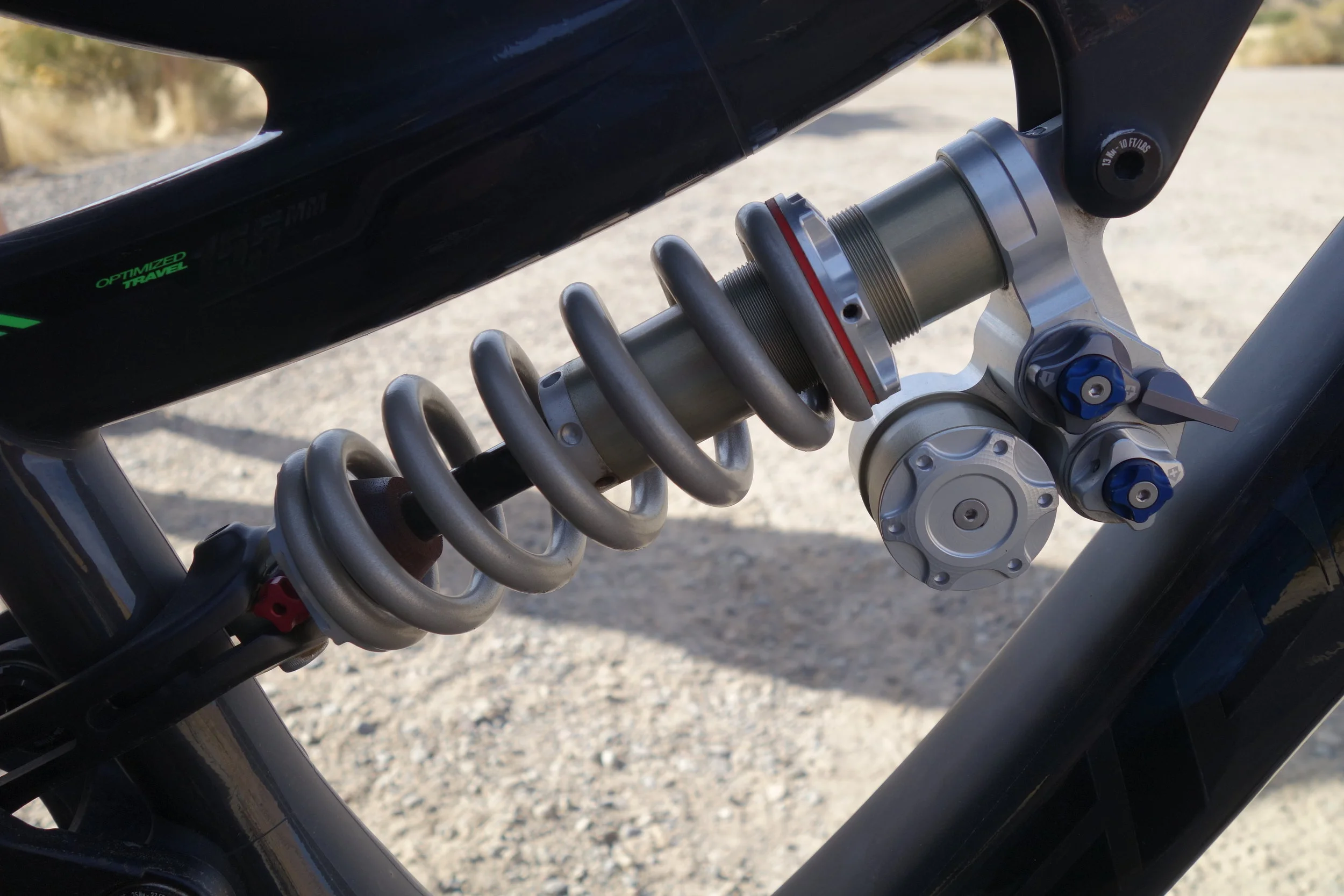 Coil shocks are all the rage on the gentle slopes of North Fruita. $1200 USD will get you a Push Industries shock absorber.