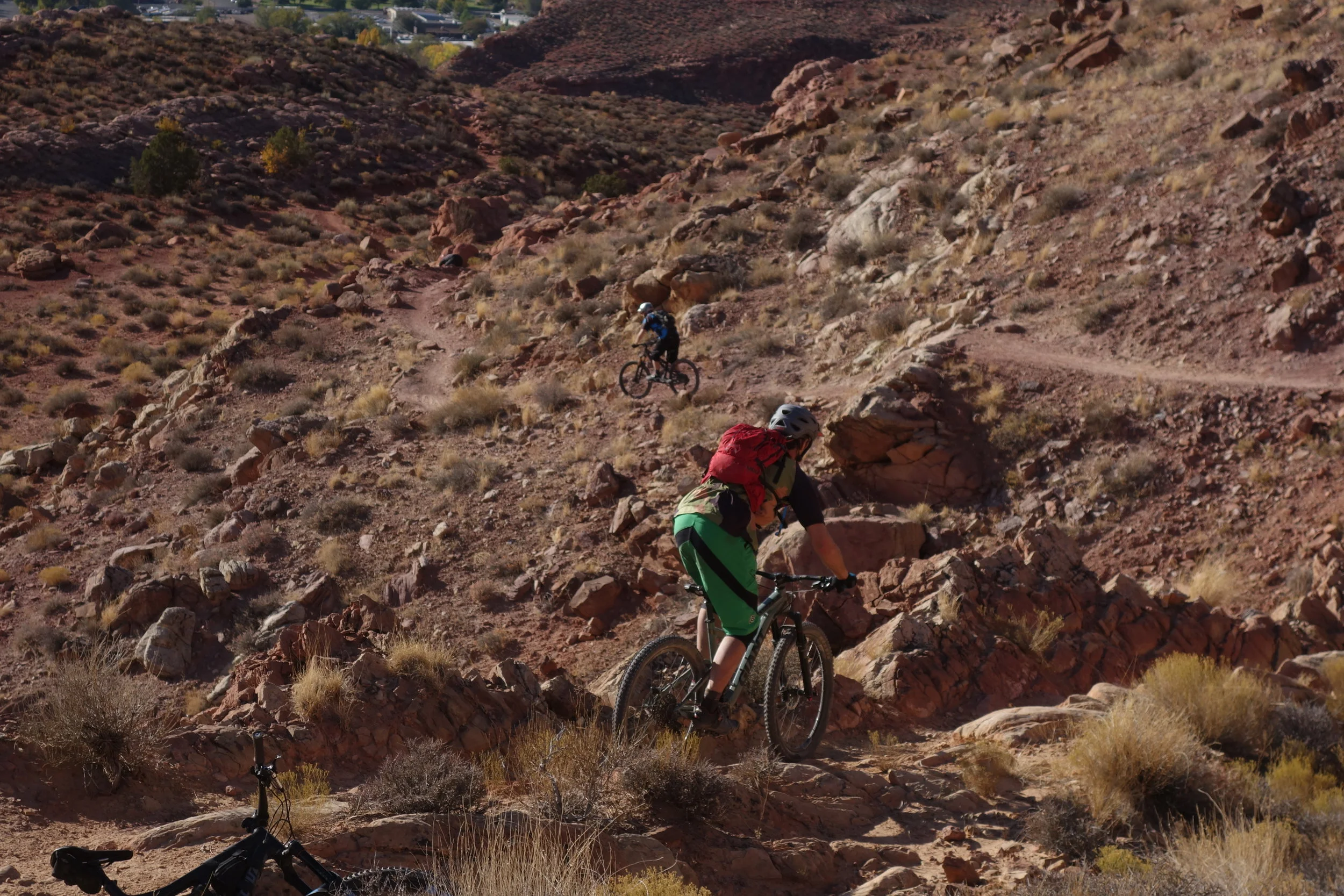 Simon and Tim, fast and loose. The trail I mean.