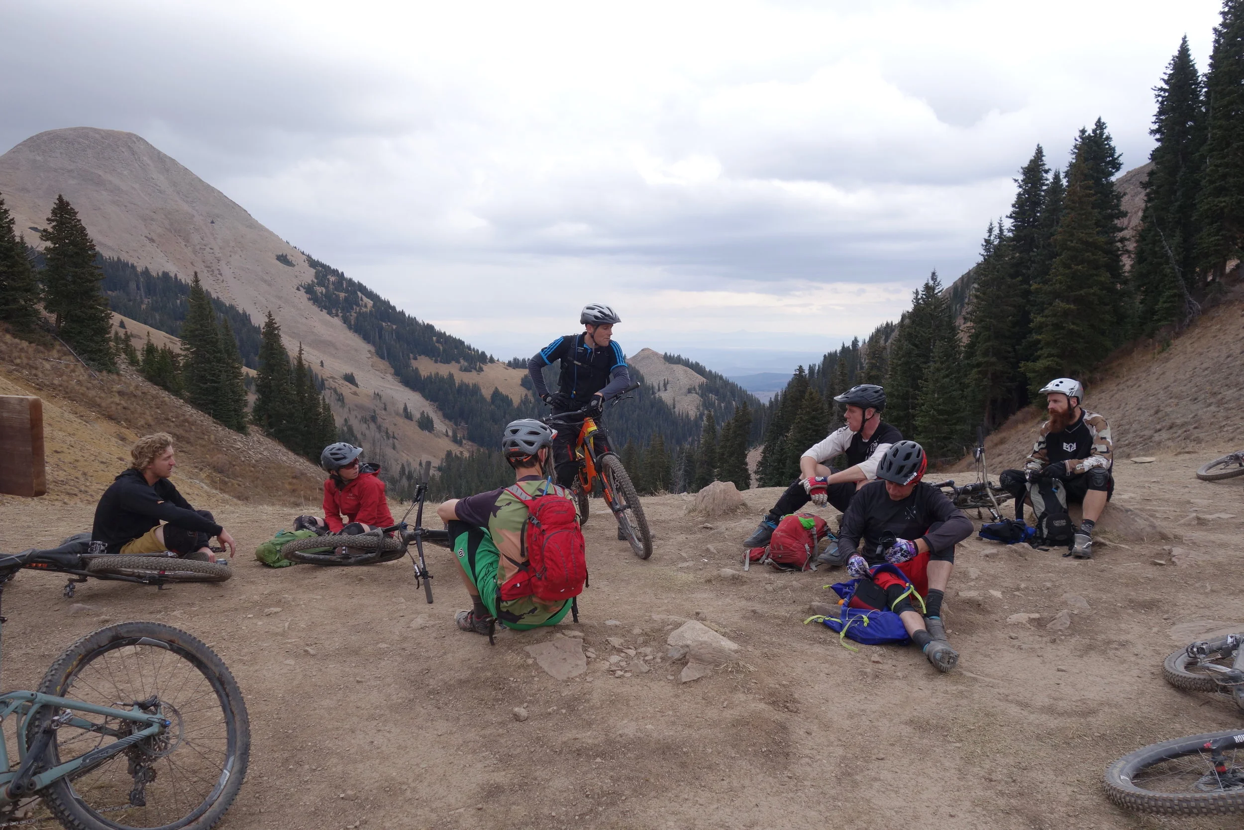 We met a couple of locals at the top.