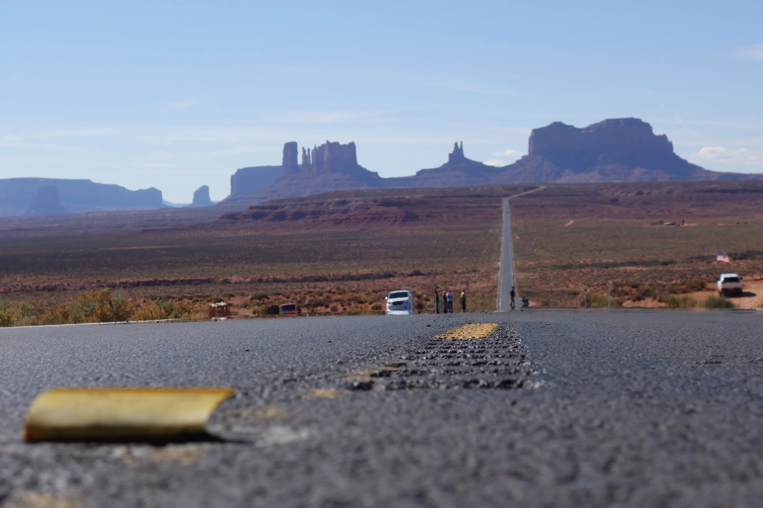 One of the most famous silhouettes in the world. Monument Valley.