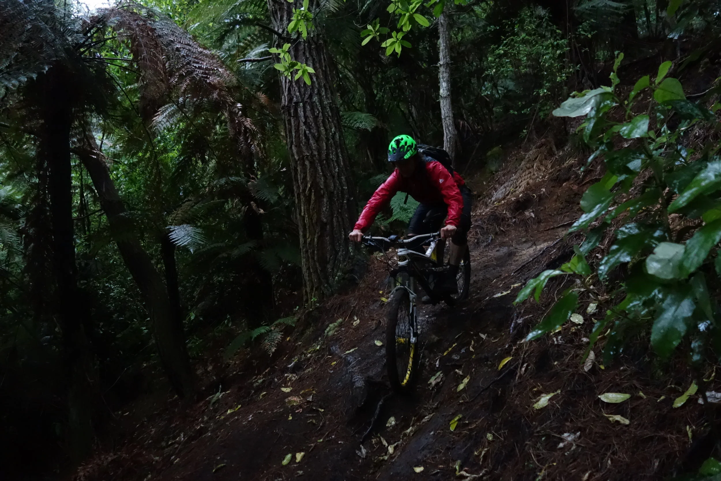 And then it rained. Time to head home to the McKenzie House for hot showers, bike washing and beer drinking.
