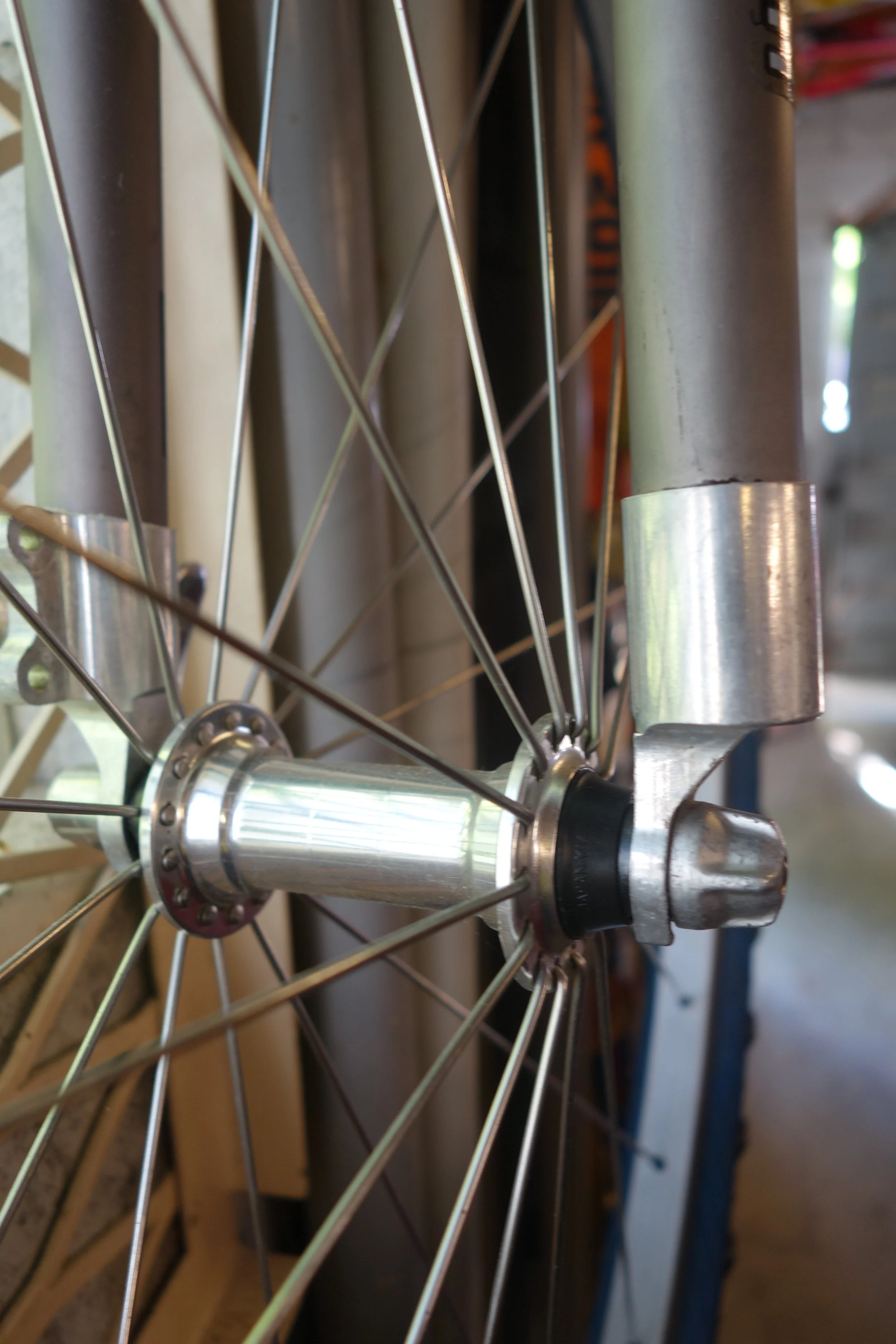 You couldn't ride a bike like this today and live, but we didn't know any better than skinny CNC'd dropouts and raced rough gravel ski roads at up to 80kph. With 135mm stems I might add. Tough?..You have no idea.