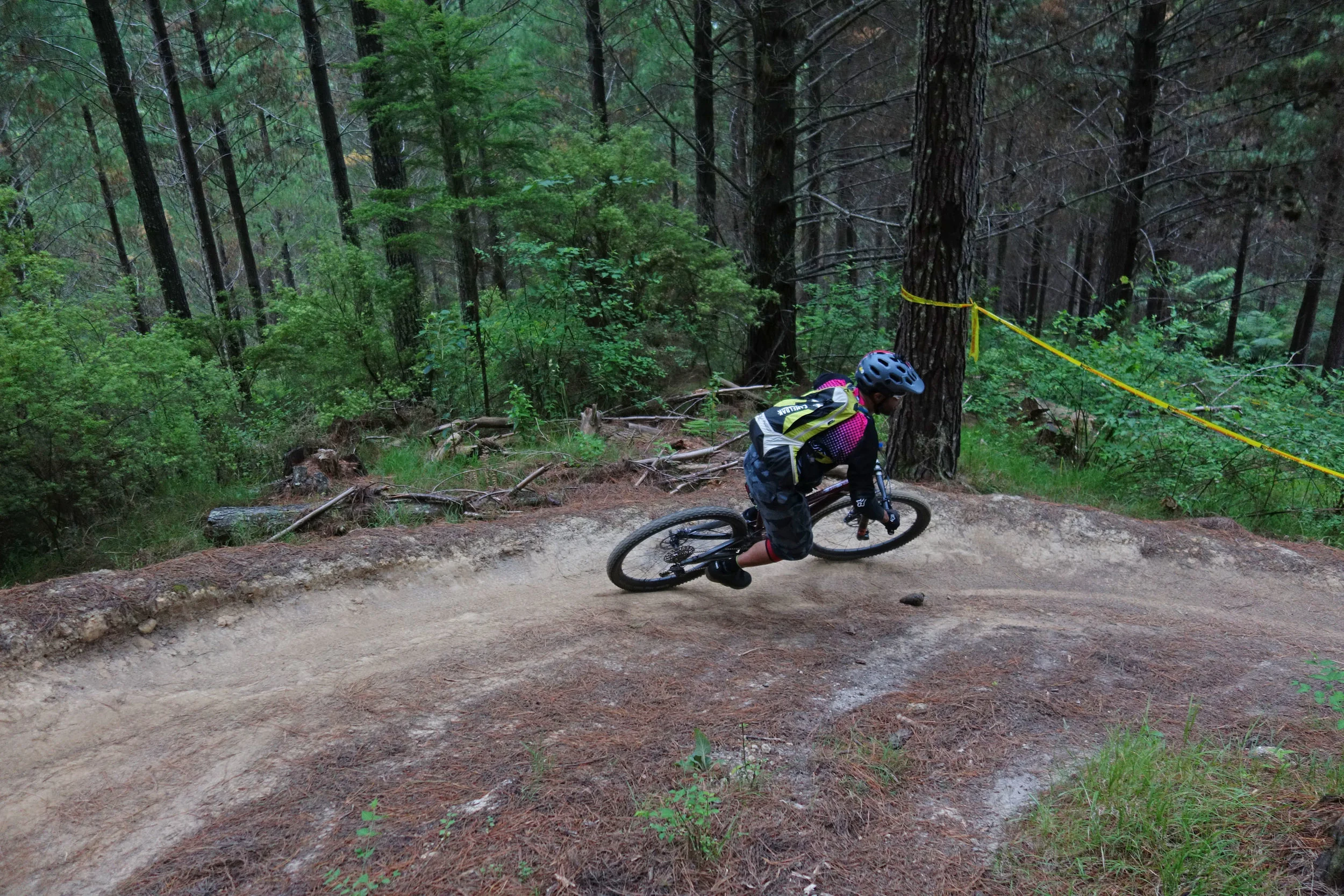Jeff railing another 440 swooping berm somewhere.