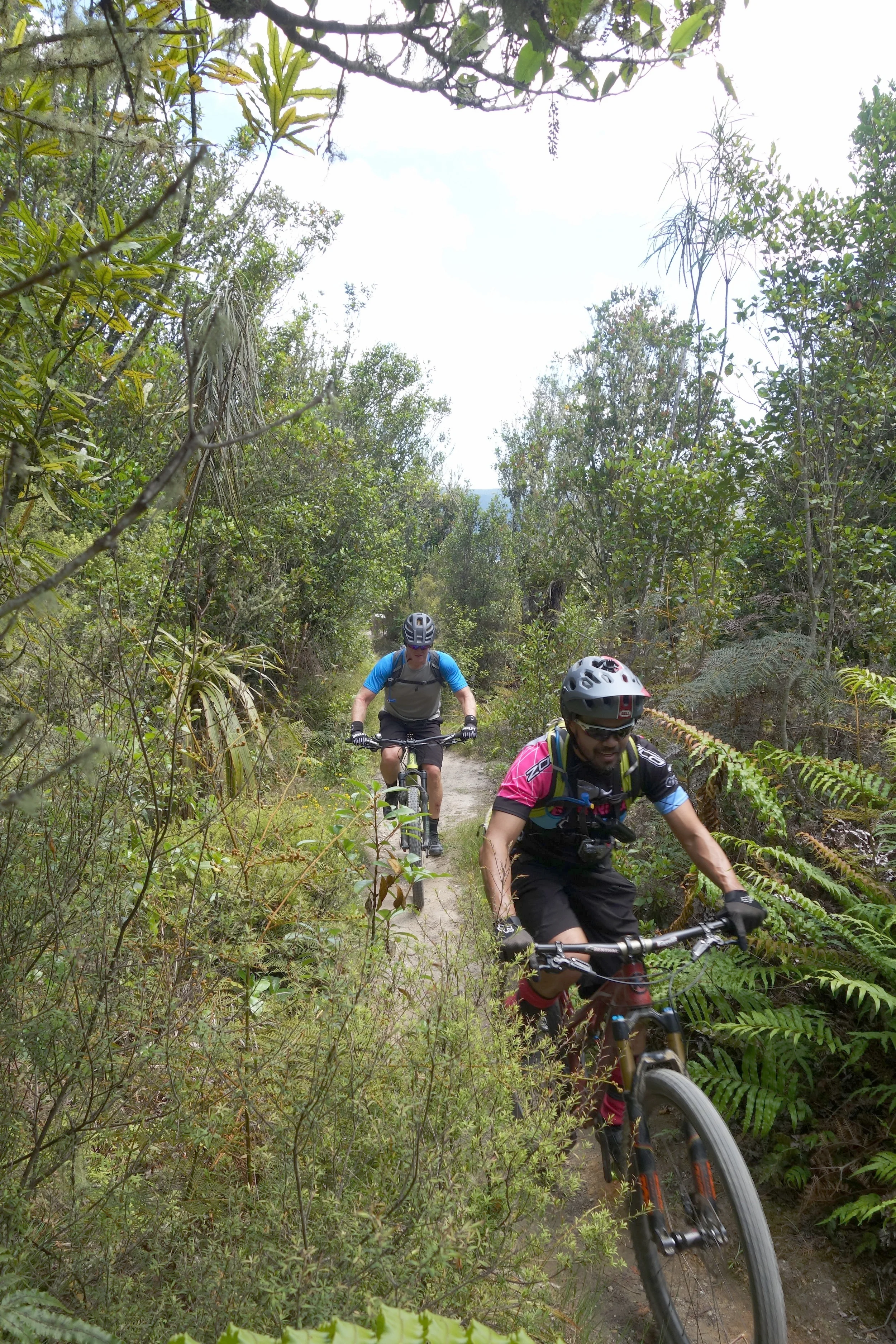 Jeff and Jim on one of the cruisier parts of the climb.