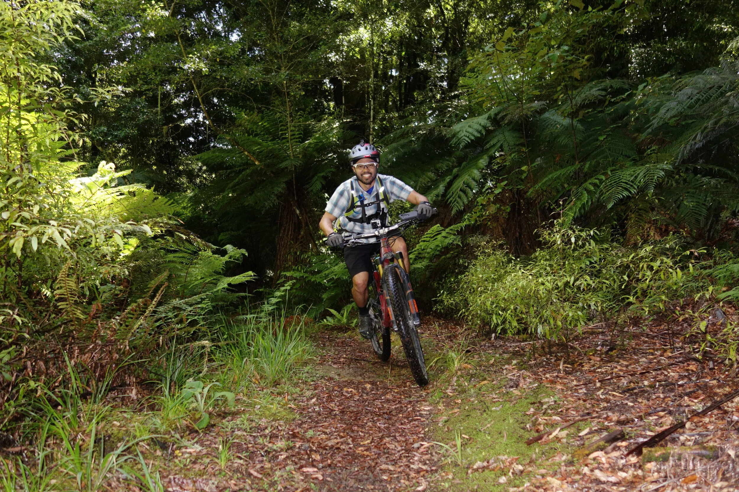 Jeff and I had a great time on the fast double track after the first climb.