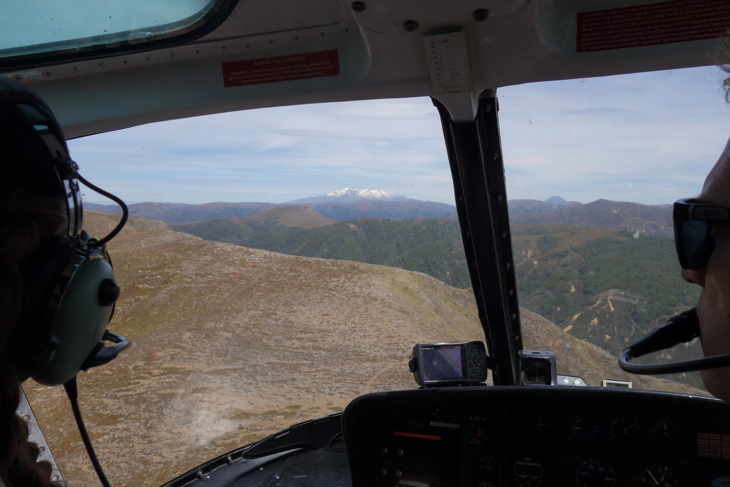 Coming in hot with Mt. Ruapehu in the distance