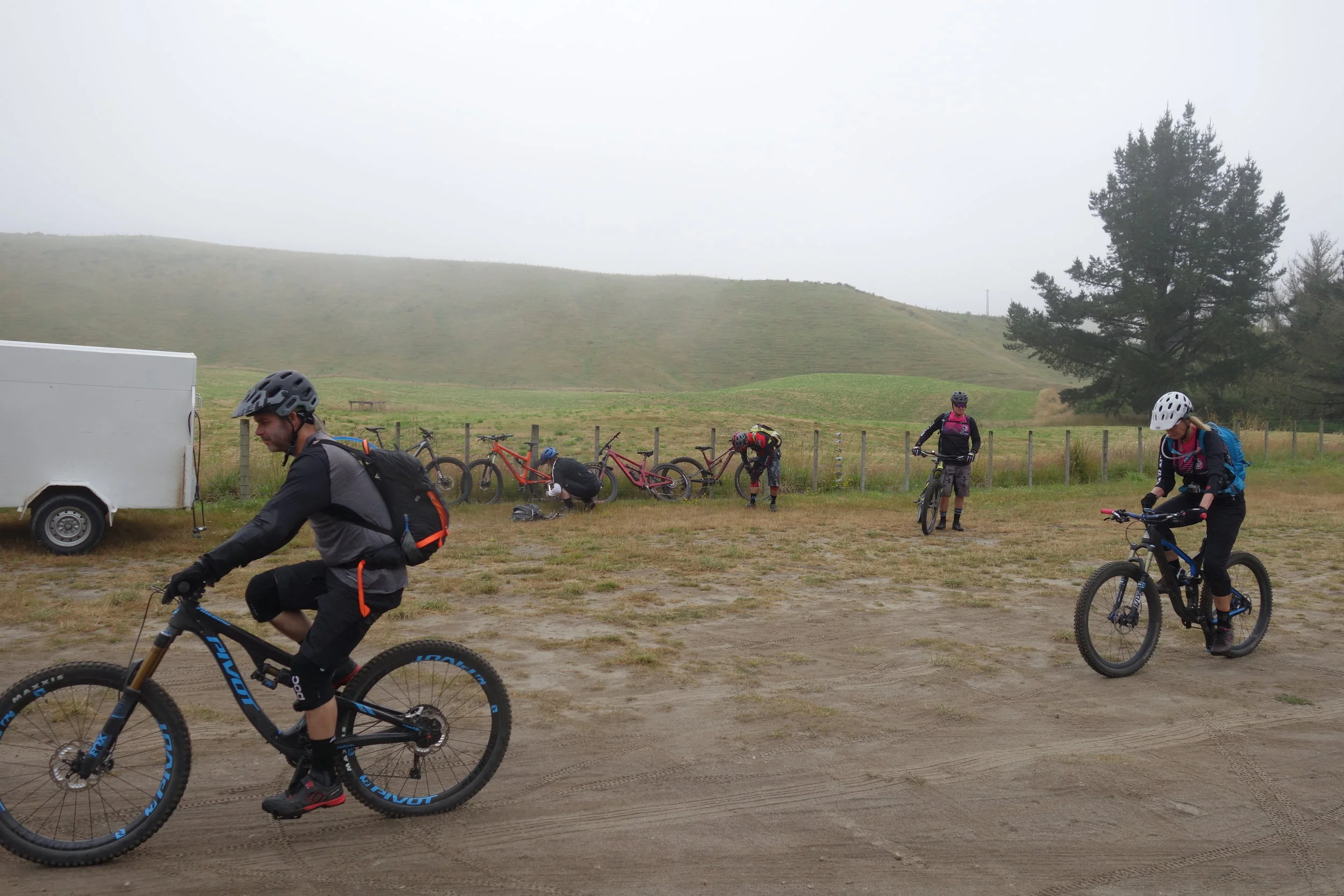 Making sure the bikes are still working. Is it going to rain?